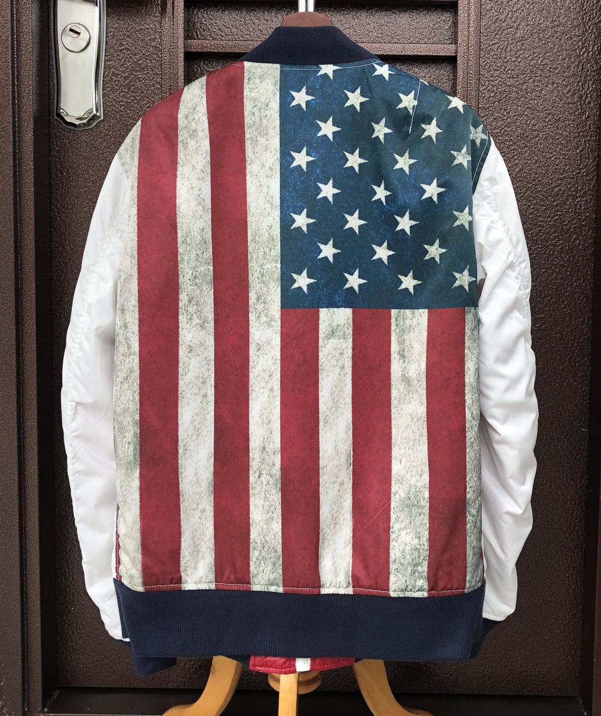 Avirex Avirex 35th Anniversary Flag USA Reversible Bomber Jacket Size US XL / EU 56 / 4 - 2 Thumbnail