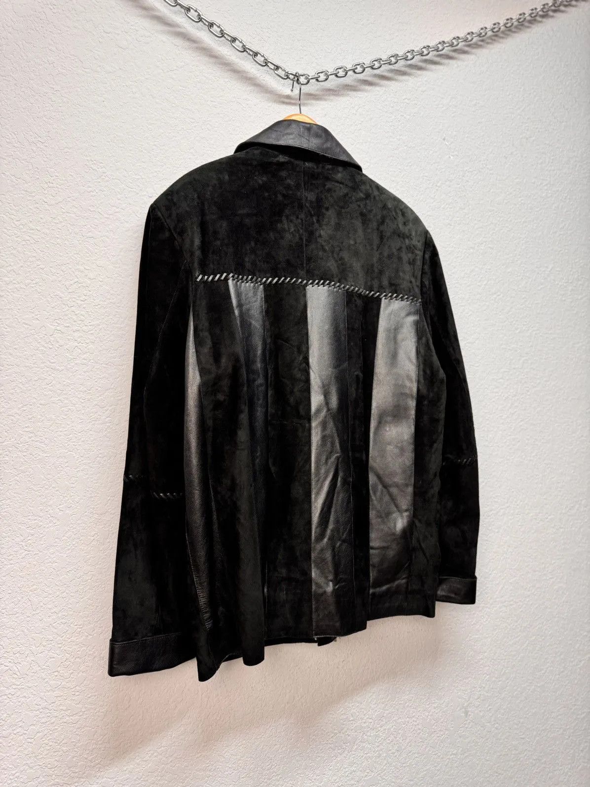 Hysteric Glamour × If Six Was Nine × Vintage VINTAGE CRAZY LEATHER JACKET IFSIXWASNINE STYLE Y2K Size US L / EU 52-54 / 3 - 15 Thumbnail