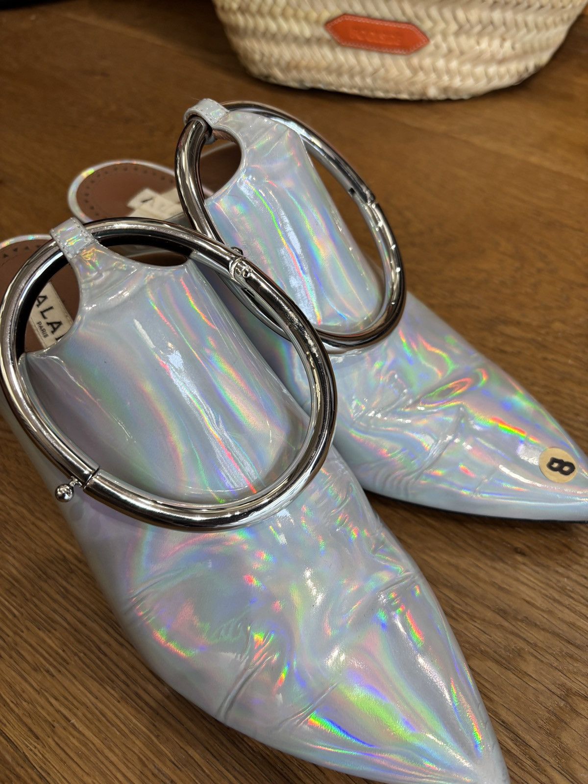 Alaia Alaia heel mules iridescent Size US 7 / IT 37 - 5 Thumbnail