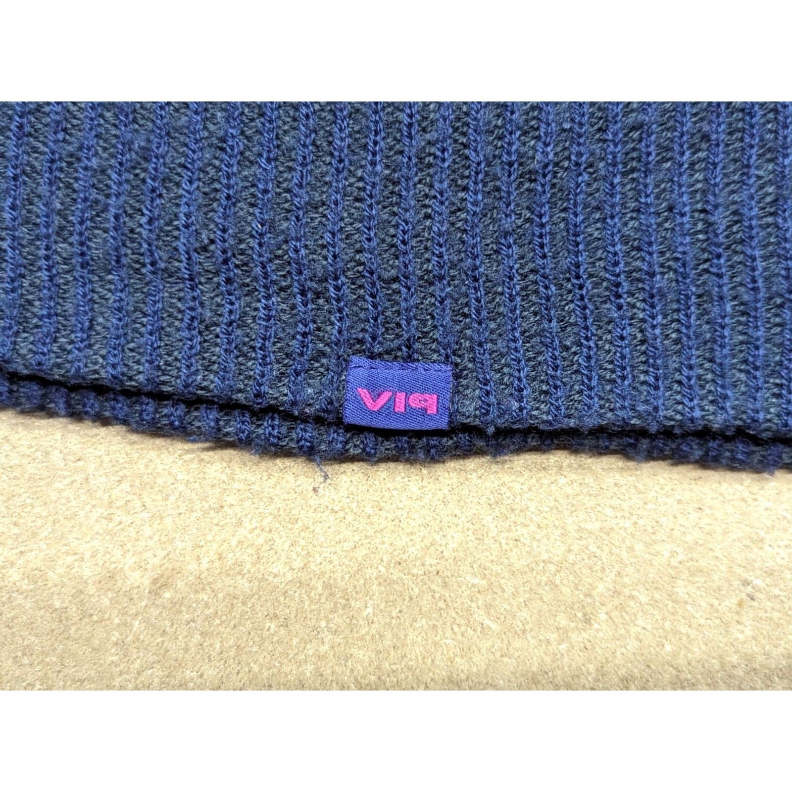 Vintage VINTAGE v19 Ski Austria Beanie Hat One Size Blue Ribbed Stretch Size ONE SIZE - 5 Thumbnail