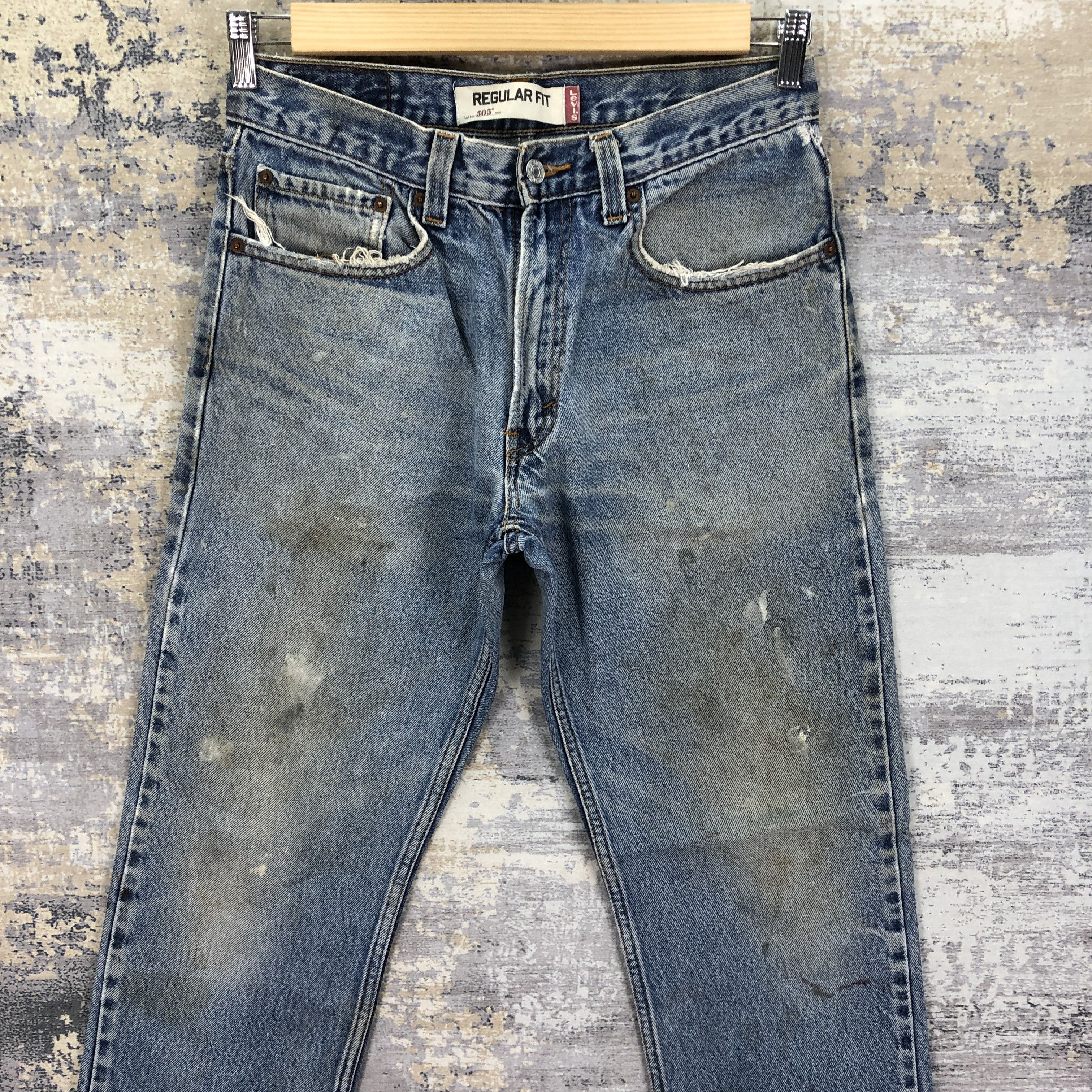 Levi's Vintage Dirty Levis 505 Jeans Levi's Faded Stonewash Denim Size US 30 / EU 46 - 3 Thumbnail