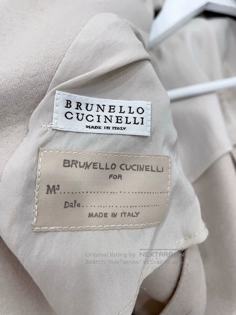 Brunello Cucinelli Brunello Cucinelli Milky white lamb-tie blazer, wool and c Size XS / US 0-2 / IT 36-38 - 5 Thumbnail