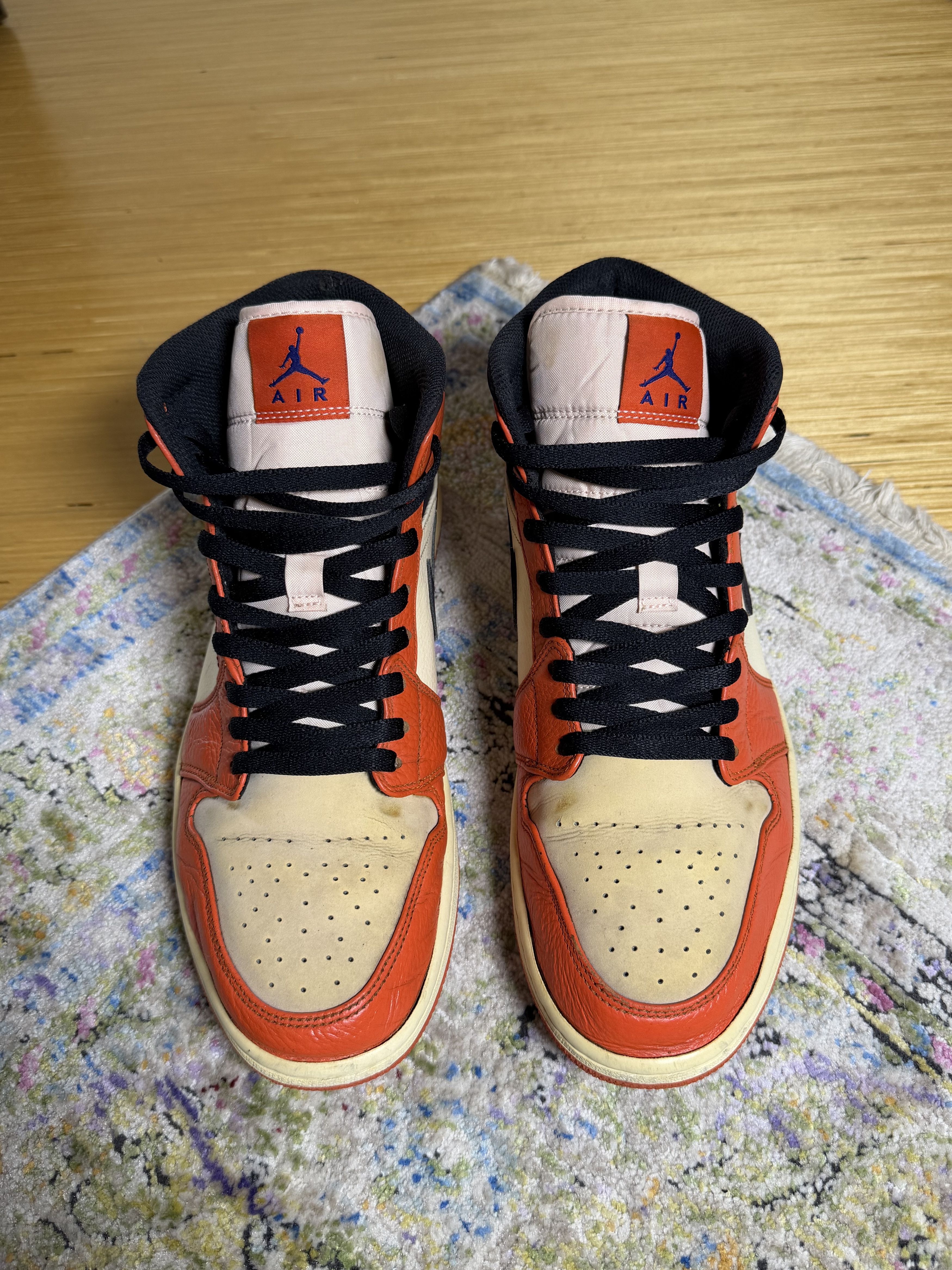 Jordan Brand Air Jordan 1 Mid SE "Team Orange" Sneakers Size US 11.5 / EU 44-45 - 6 Thumbnail