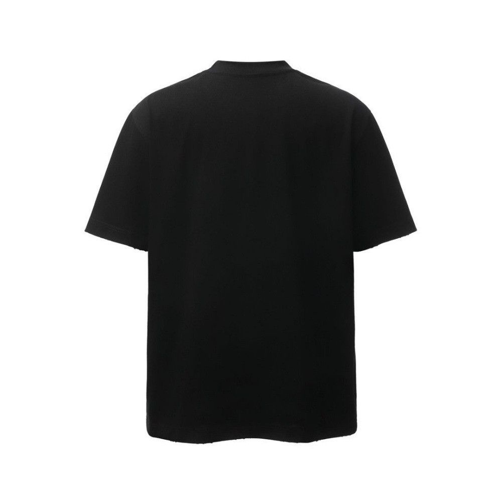 Japanese Brand Men's casual distressed portrait print loose T-shirt Size US M / EU 48-50 / 2 - 2 Thumbnail