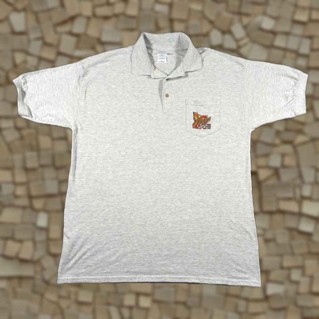 Gildan VINTAGE Nike Shirt Adult L Gray Shades Past Run Tennessee 2004 XXII Rod Run Polo Mens Size US L / EU 52-54 / 3 - 1 Thumbnail