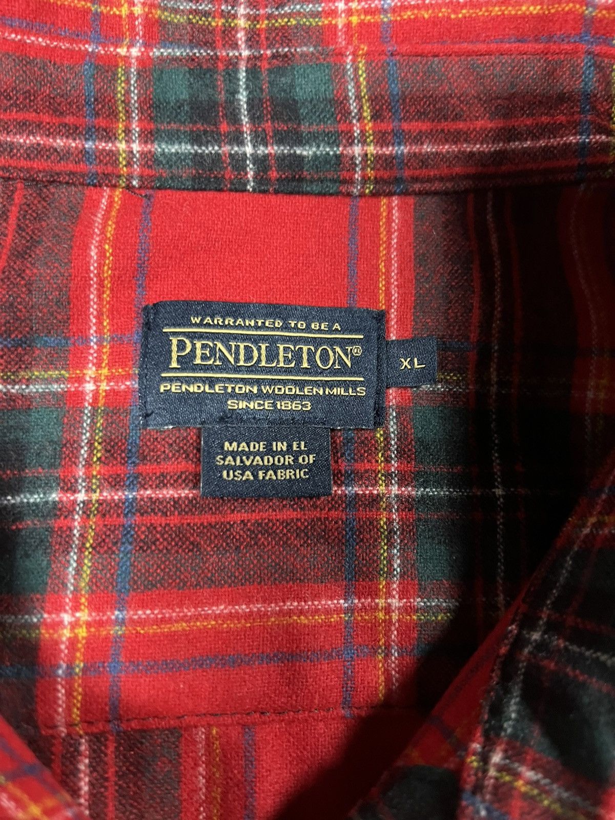 Pendleton Vintage 90s Pendleton Fall Plaid Button Up Flannel Jacket Size US XL / EU 56 / 4 - 3 Thumbnail