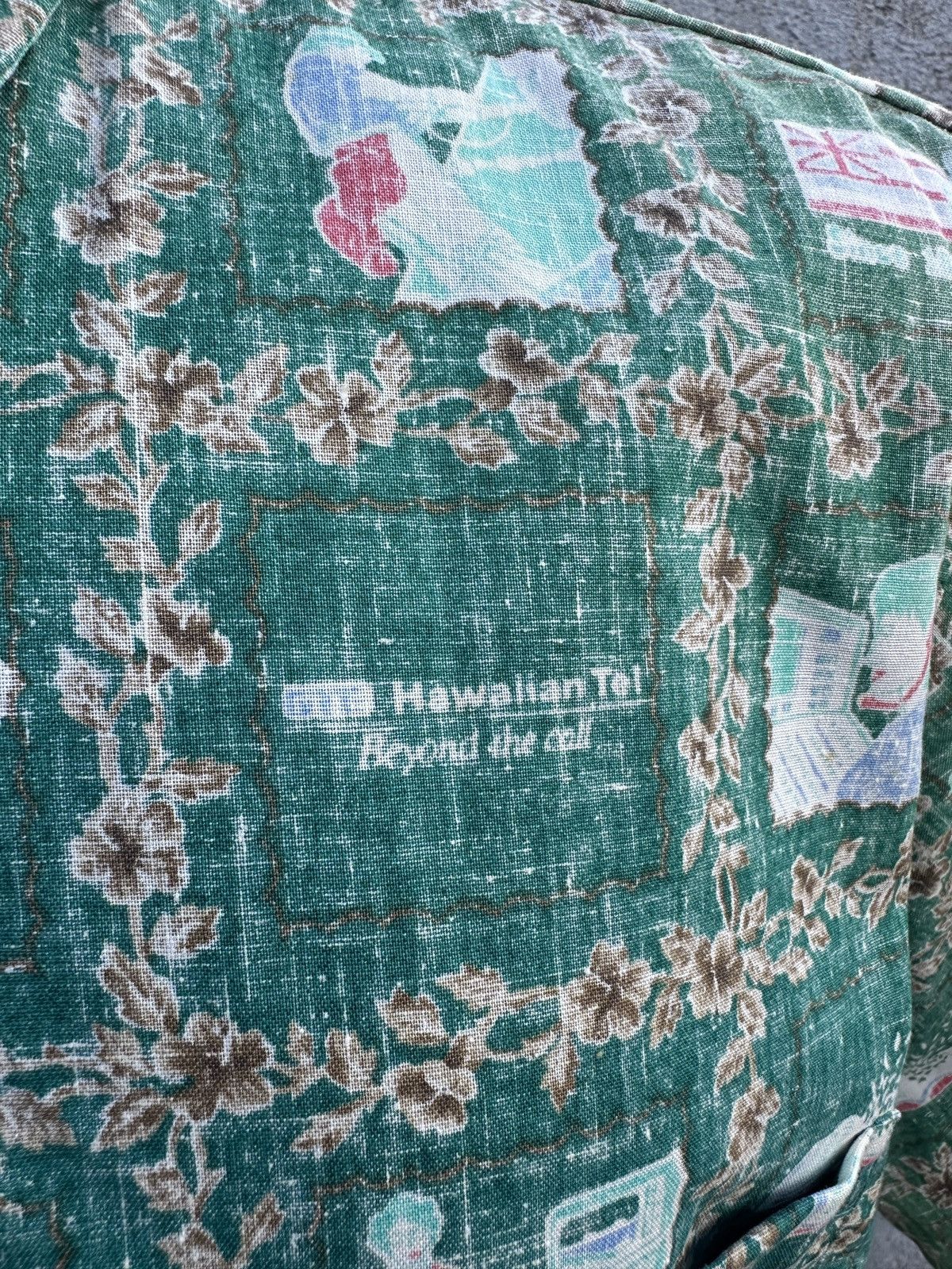 Reyn Spooner Reyn Spooner Hawaiian Shirt Men's L Green Hawaiian Telcom Size US L / EU 52-54 / 3 - 4 Thumbnail