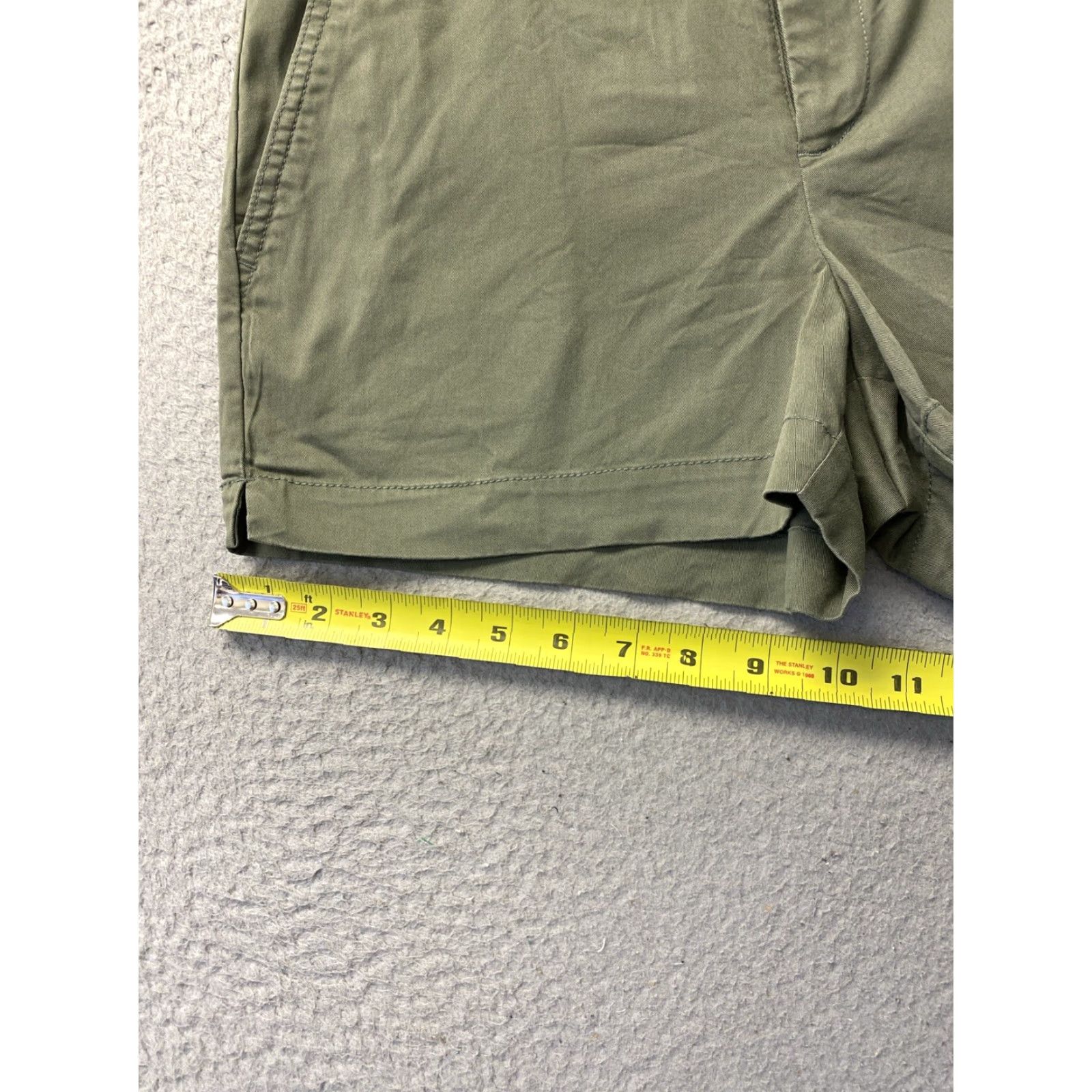 Gap Gap Chino Shorts Women 4 Green High Rise Casual Preppy Summer Size 27" / US 4 / IT 40 - 5 Thumbnail