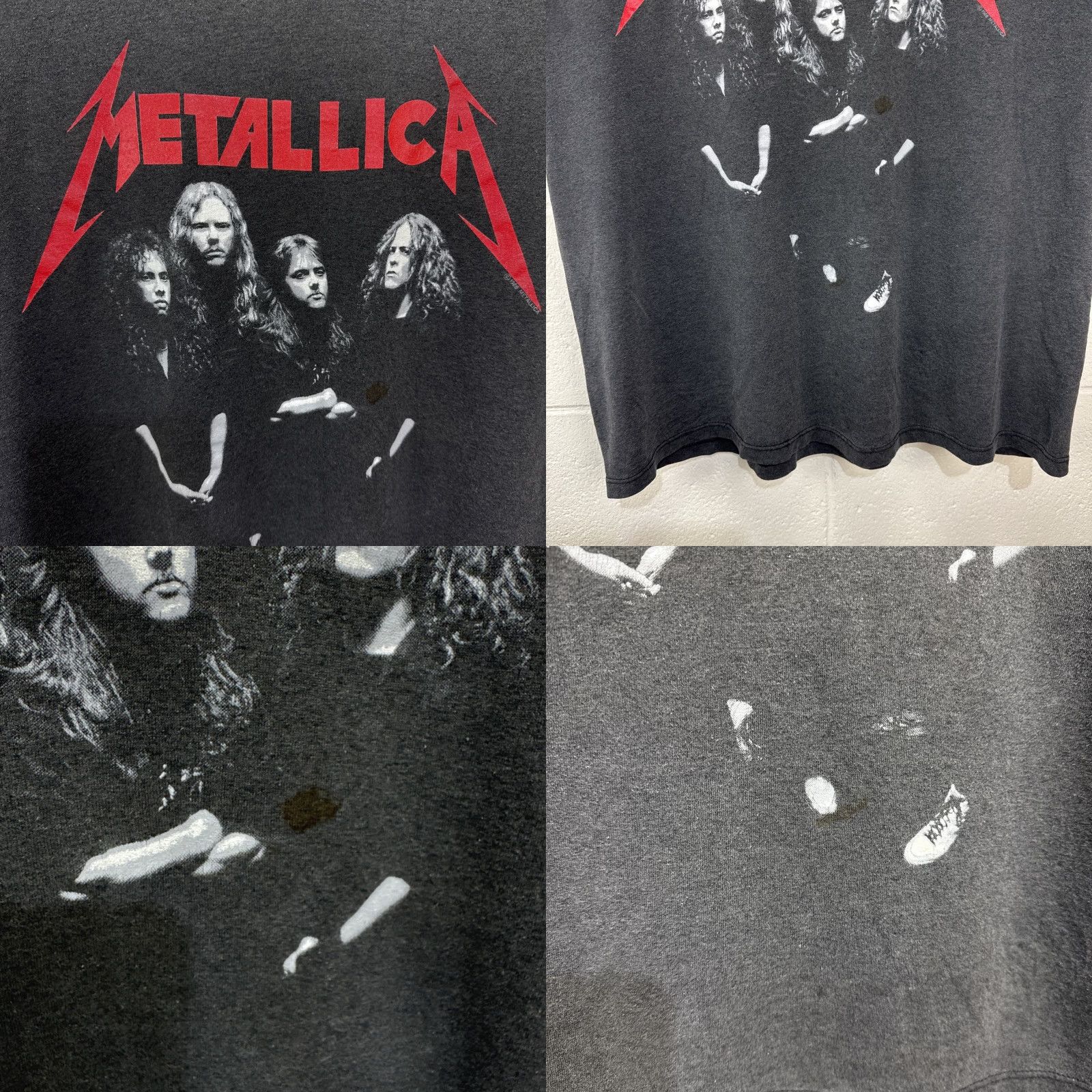 Vintage VINTAGE 1980s Metallica And Justice For All T-Shirt Unisex L/XL Black Graphic Tee Rock Faded Rare Size US L / EU 52-54 / 3 - 8 Thumbnail