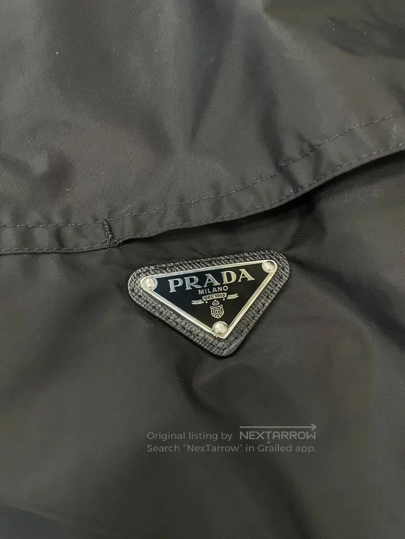 Prada Prada Black Triangle Logo Trench Coat. Size US M / EU 48-50 / 2 - 3 Thumbnail