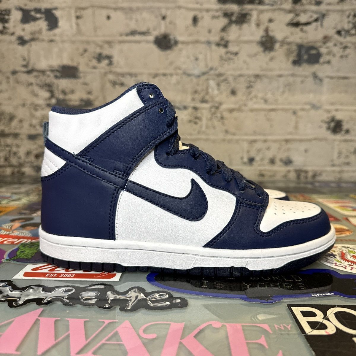 Nike Nike Dunk High Midnight Navy GS Size 4Y KIDS Size US 5 / EU 37 - 3 Thumbnail