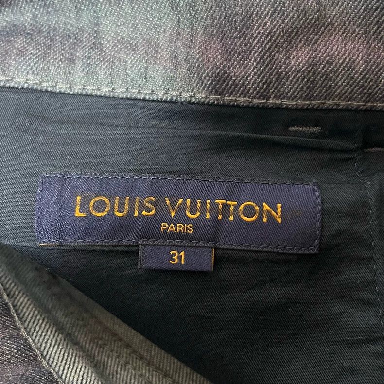 Louis Vuitton Louis Vuitton Solid Gradient Leather Denim Pants Size US 31 - 4 Thumbnail