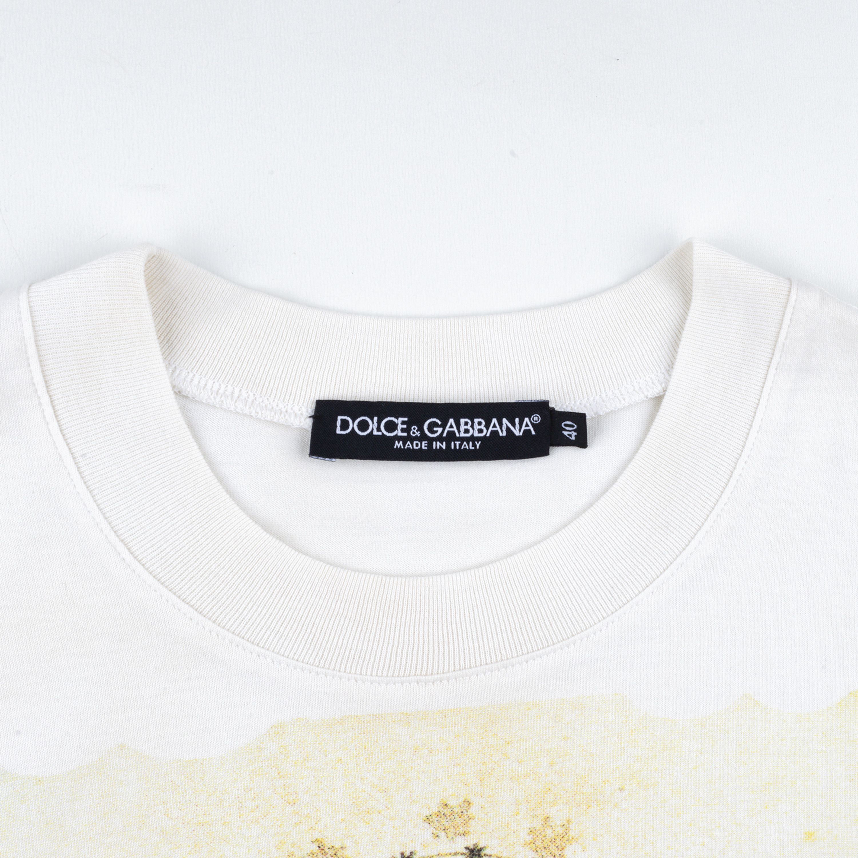 Dolce & Gabbana Dolce & Gabbana Virgin Mary Religious Ivory T-Shirt (S) Size US S / EU 44-46 / 1 - 5 Thumbnail