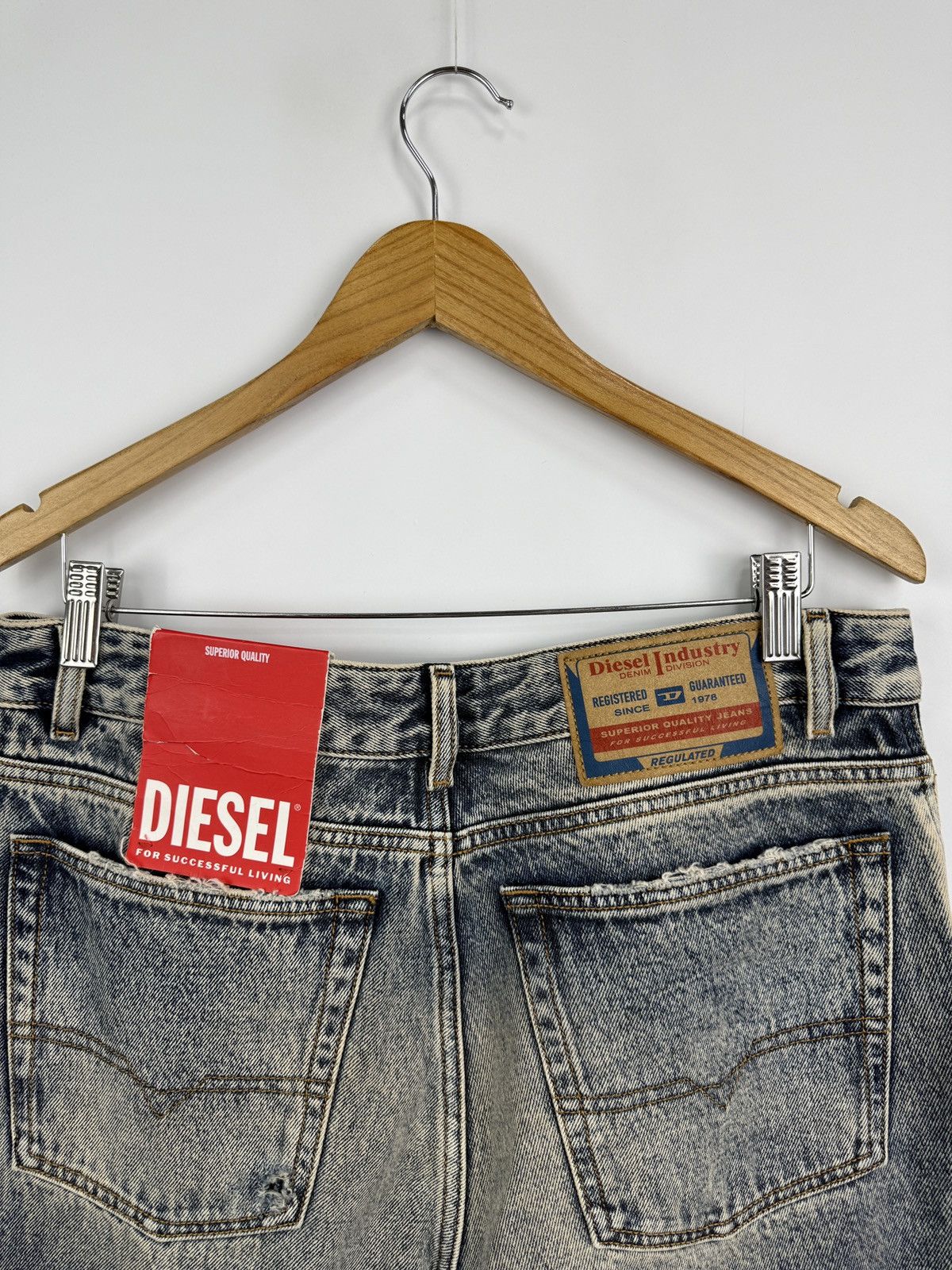 Diesel 🇺🇸❗️NEW Diesel 1955 D-Rekiv 09E10 Distressed Jeans W32/L32 Size US 32 / EU 48 - 17 Thumbnail