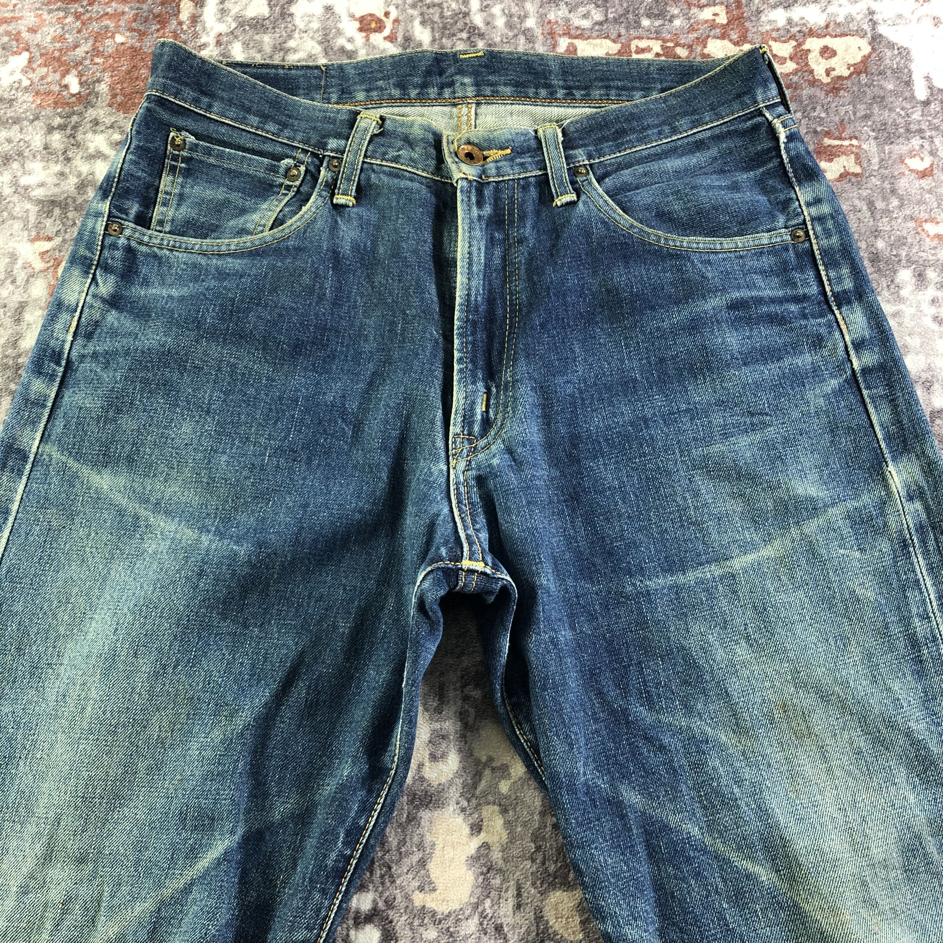 Edwin Vintage Redline Blue Wash Edwin 505 Jeans-JM3630 Size US 32 / EU 48 - 3 Thumbnail