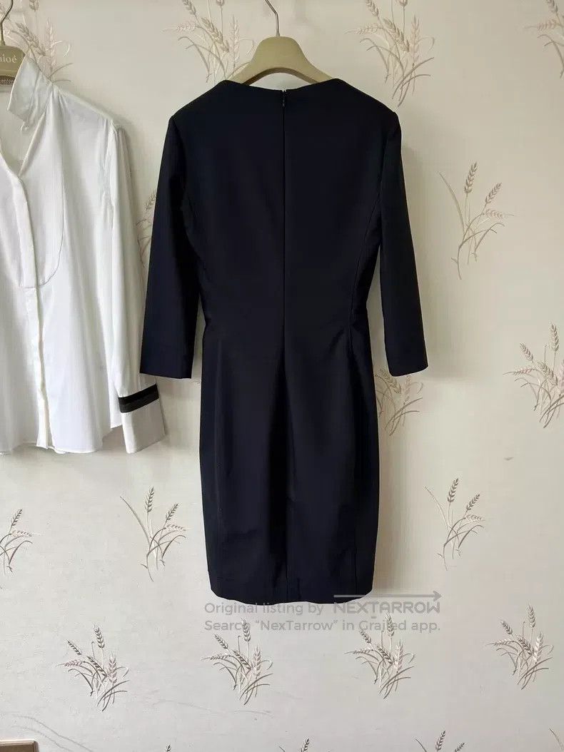The Row The row Dark Blue Long Sleeve Dress Size S / US 4 / IT 40 - 3 Thumbnail
