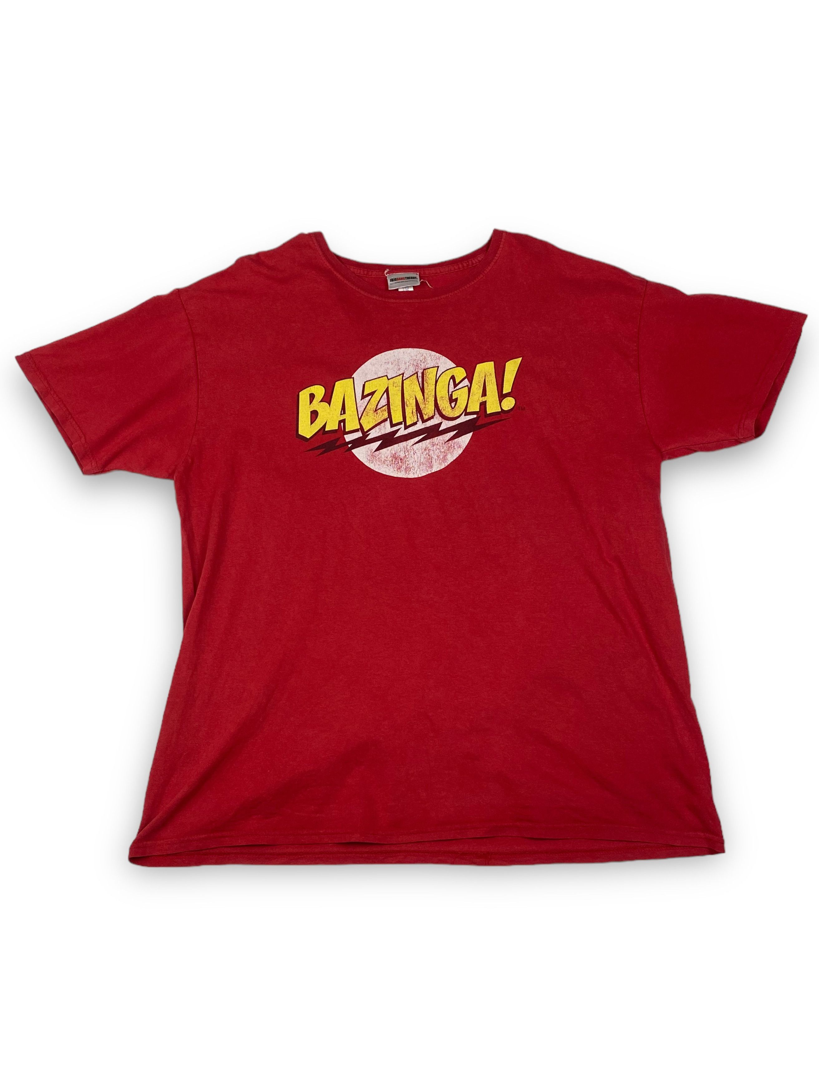 Vintage Vintage BIG BANG THEORY Bazinga Sheldon Red T-Shirt M730 Size US XL / EU 56 / 4 - 1 Thumbnail