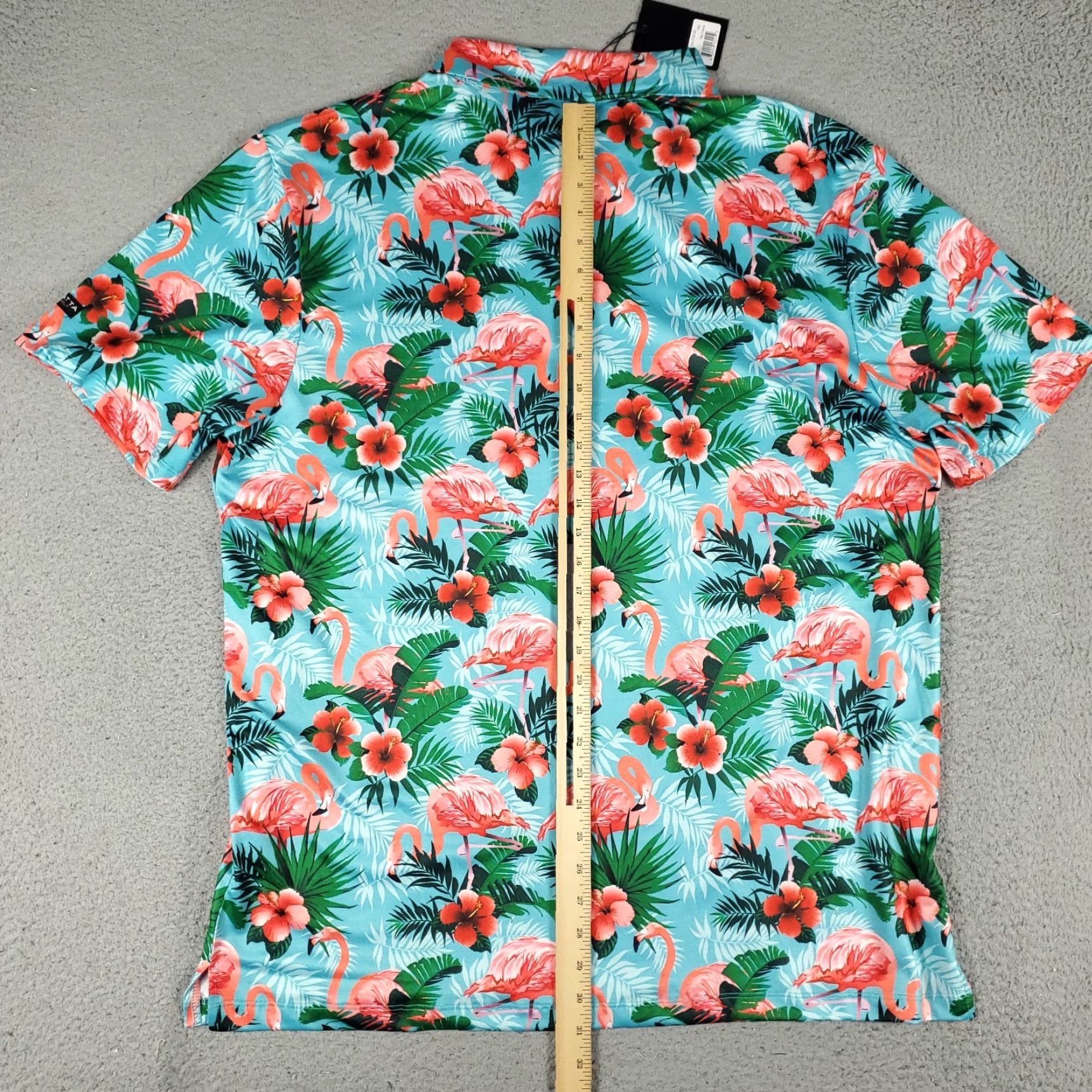 Callaway Yatta Golf Polo Shirt Mens 2XL Blue Flamingo Print Casual Short Sleeve Callaway Polo Shirt Mens 2XL Blue Flamingo Print Size US XXL / EU 58 / 5 - 4 Thumbnail