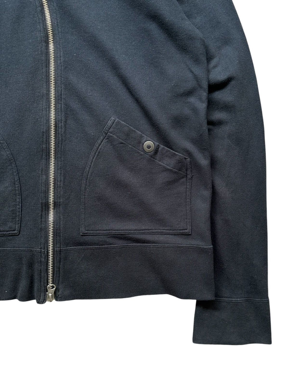 Japanese Brand 2006SS - Comme Ca Ism asymmetric zipper hoodie Size US M / EU 48-50 / 2 - 8 Thumbnail