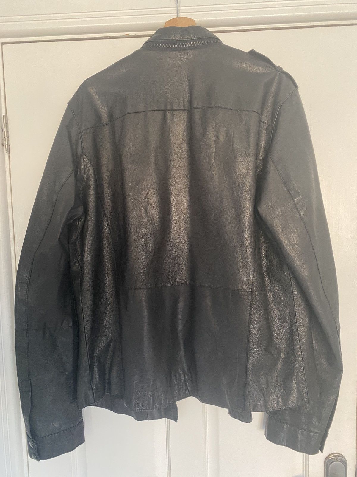 Allsaints Allsaints Mens Leather Jacket XXL Size US XXL / EU 58 / 5 - 2 Thumbnail