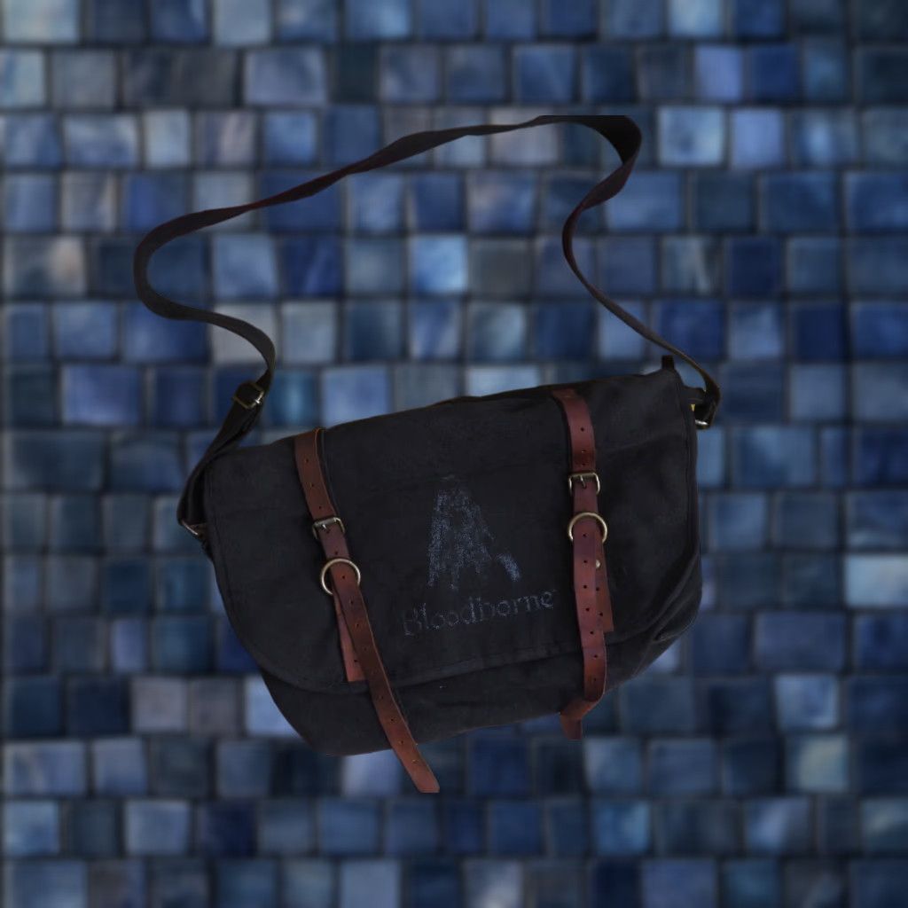 Rothco Rothco Shoulder Bag Canvas Leather Messenger Black Casual Medium Unisex Adults Nerd Pattern Solid Adjustable Strap 90s Bloodbourne Playstation Size ONE SIZE - 1 Thumbnail