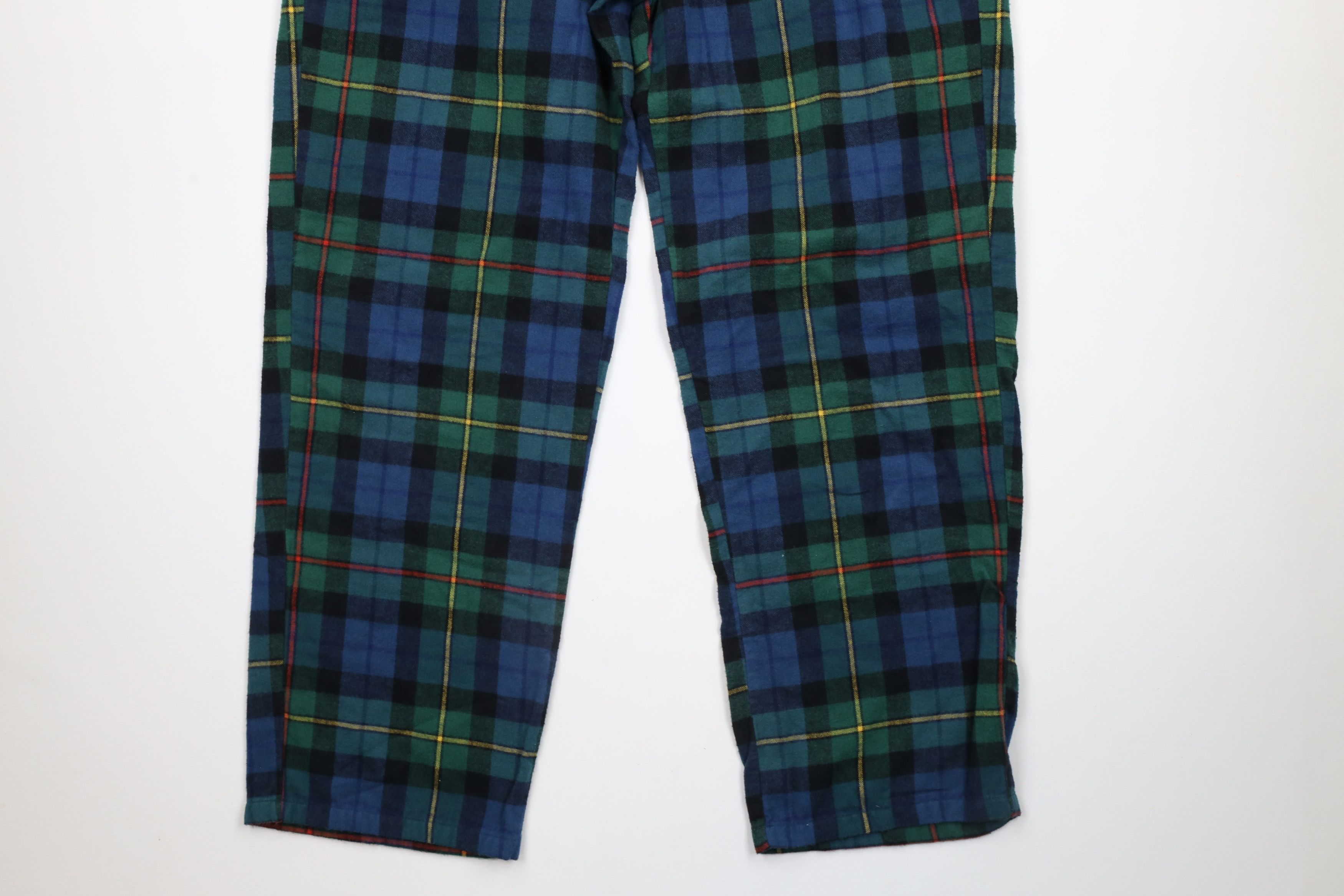 L.L. Bean × Vintage Vintage LL Bean Rainbow Flannel Wide Leg Sweatpants Pants Size US 36 / EU 52 - 4 Thumbnail