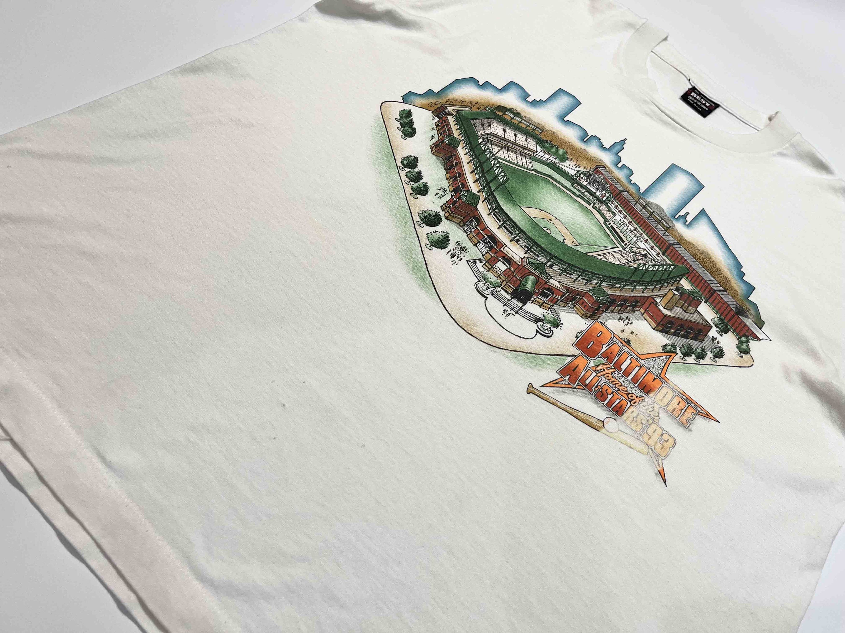 Fruit Of The Loom Vintage FOTL Baltimore Orioles MLB Baseball Stadium T-Shirt Size US XL / EU 56 / 4 - 6 Thumbnail