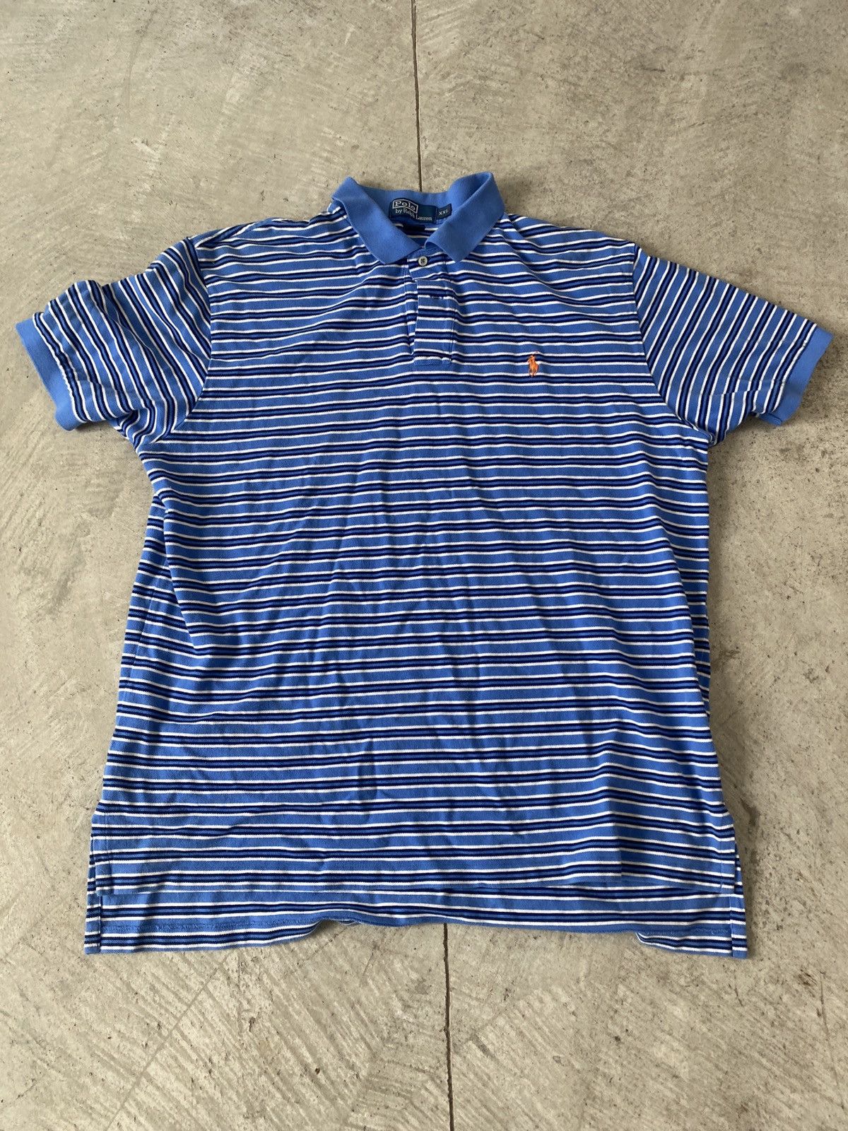 Polo Ralph Lauren Polo Ralph Lauren Striped Logo Shirt Size US XXL / EU 58 / 5 - 2 Thumbnail