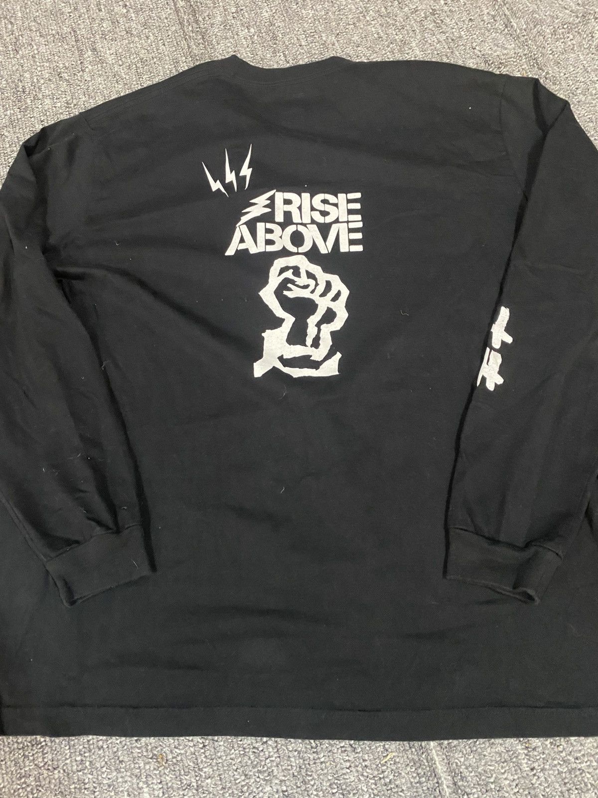 Japanese Brand × Wtaps Rare Wtaps x Rise Above long sleeve black tee Size US XL / EU 56 / 4 - 4 Thumbnail