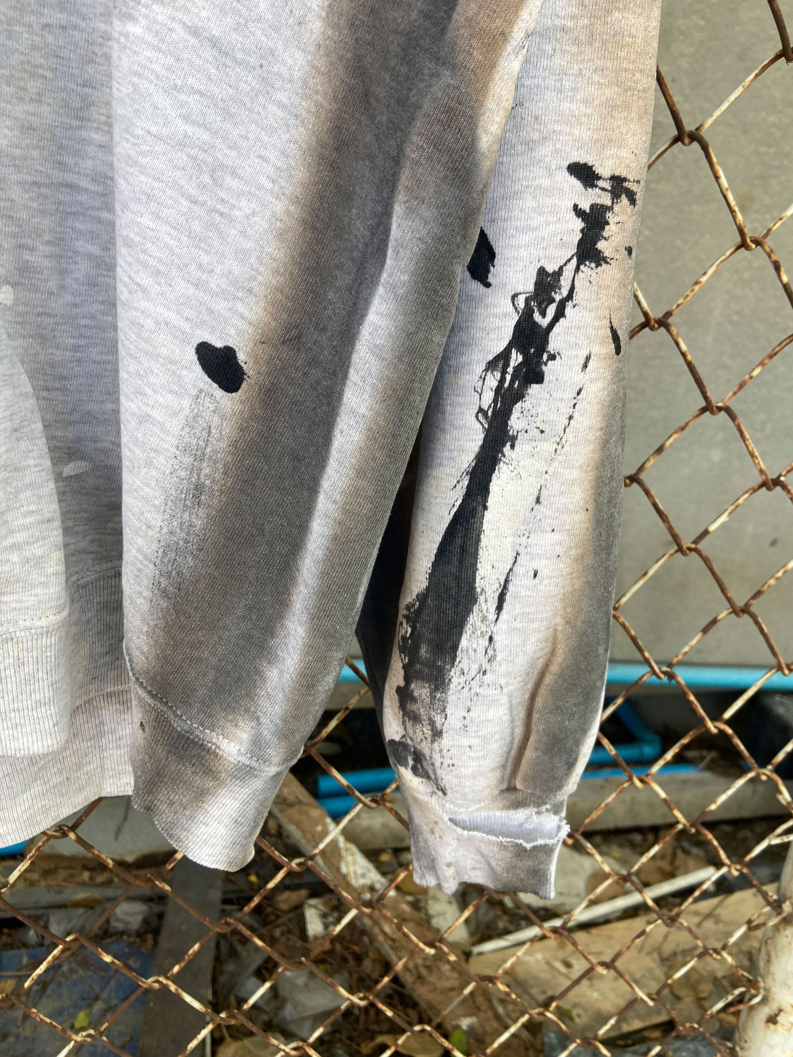 New York Yankees 90s New York PAINT THRASHED Russell Sweatshirt Size US L / EU 52-54 / 3 - 14 Thumbnail