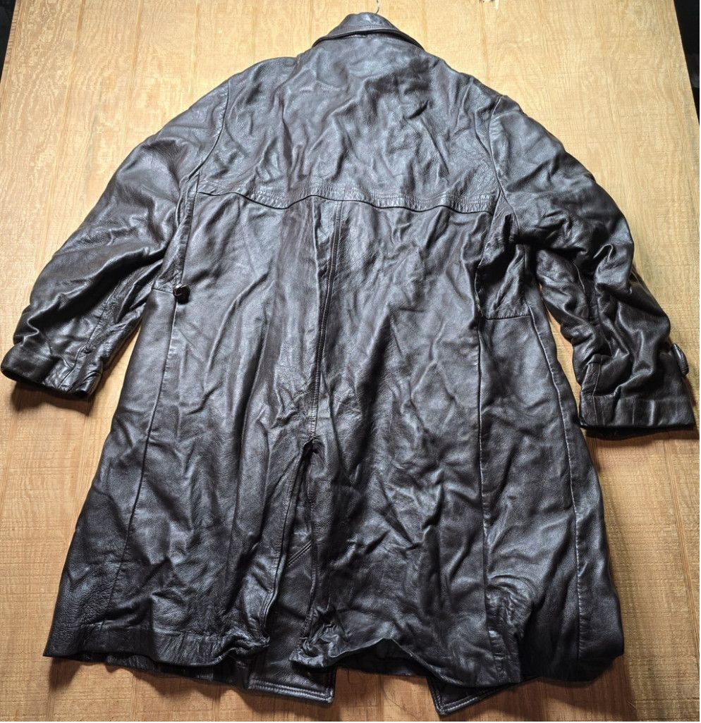 Sears Vintage Sears The Leather Shop Brown Leather Car Coat 44 Size US XL / EU 56 / 4 - 2 Thumbnail