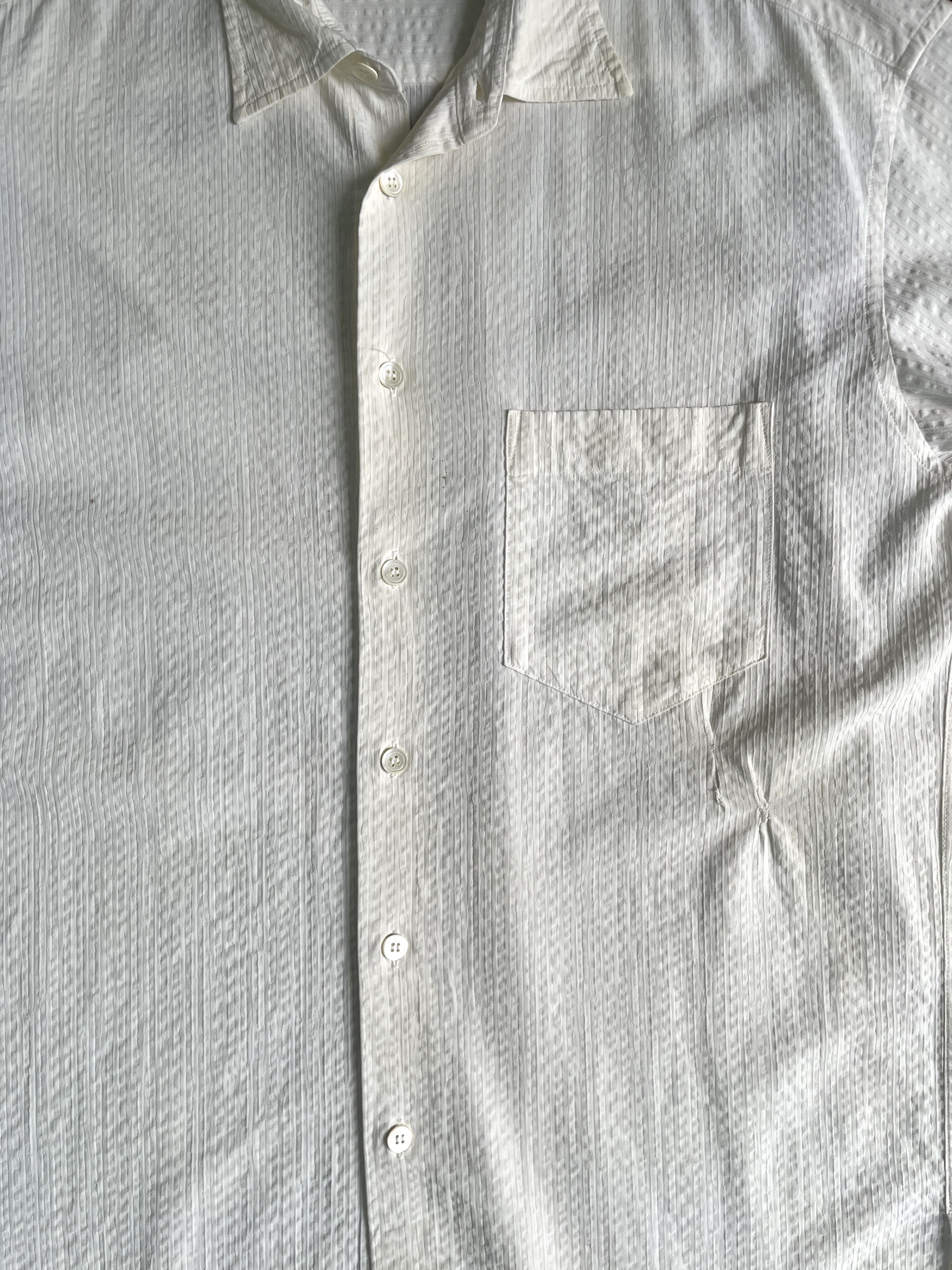 Issey Miyake ISSEY MIYAKE Classic White Short Sleeves Shirt Size US M / EU 48-50 / 2 - 3 Thumbnail