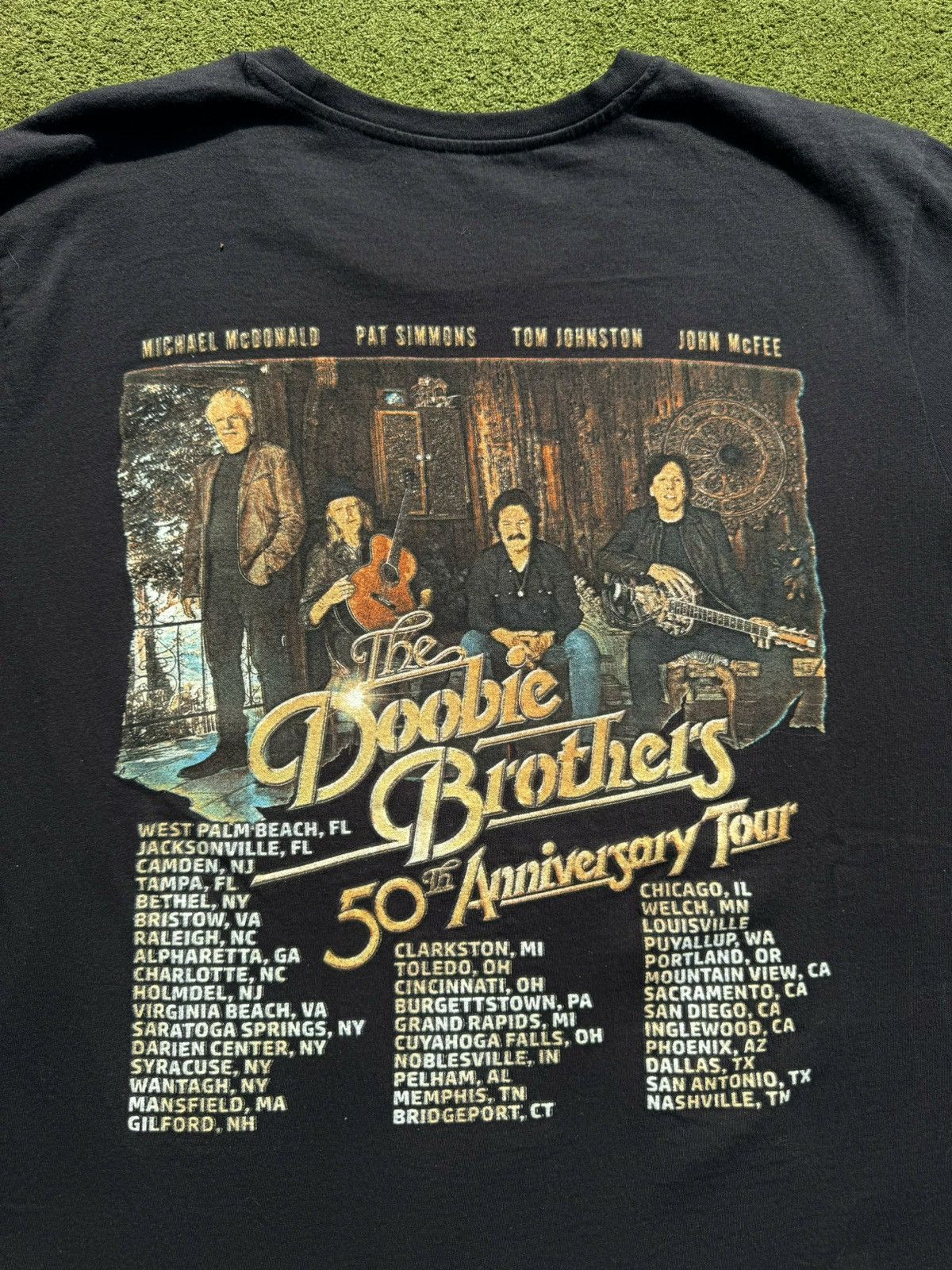 Tour Tee The Doobie Brothers 50th Anniversary Tour Rock Band T-Shirt ...