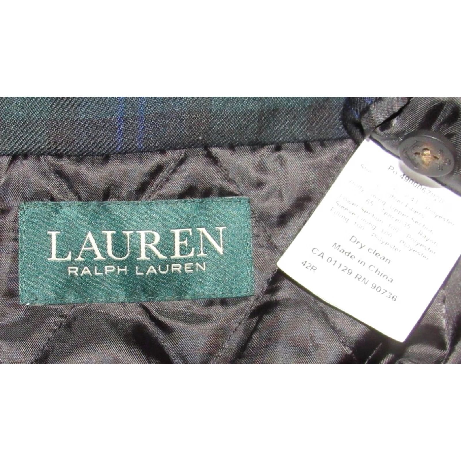Ralph Lauren Polo RALPH LAUREN Black Wool Blend Pea Coat Jacket 42R Men Coat Wool Blend 42R Black Polo Ralph Lauren Pea Coat Mens Size US XL / EU 56 / 4 - 5 Thumbnail