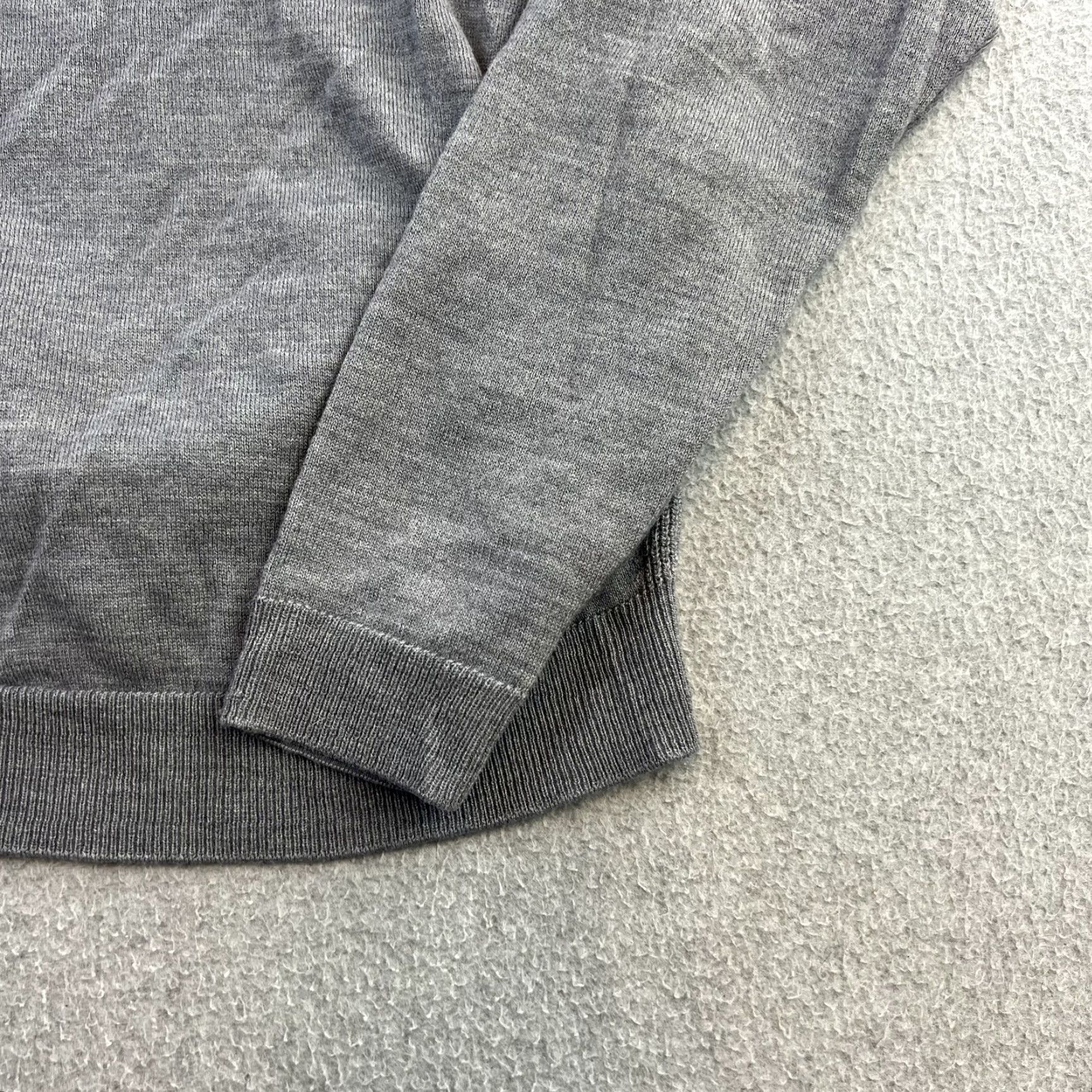 johnnie-O Johnnie-O Sweater Mens Small Gray 1/4 Zip Pullover Quilted Shoulder Golf Casual Size US S / EU 44-46 / 1 - 6 Thumbnail