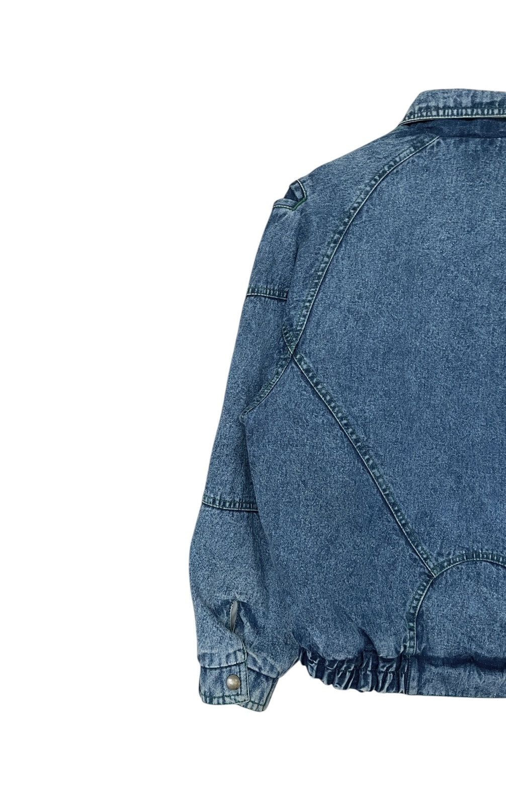 Vintage Vintage Brand Bobson Bomber Denim Jacket 1990s Size US L / EU 52-54 / 3 - 5 Thumbnail