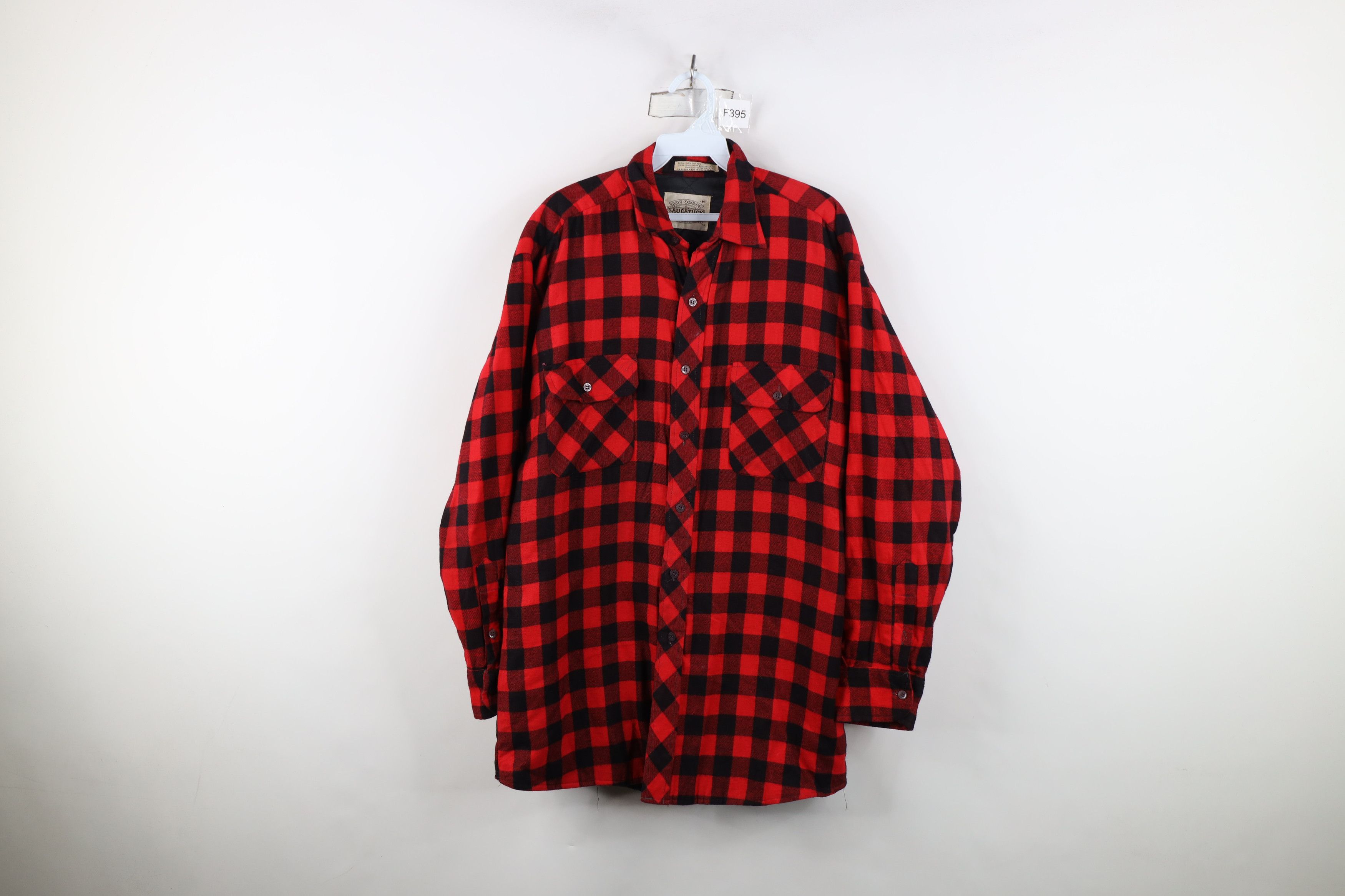 Vintage Vintage 90s Streetwear Plaid Flannel Button Shirt Jacket Jac Size US M / EU 48-50 / 2 - 1 Thumbnail