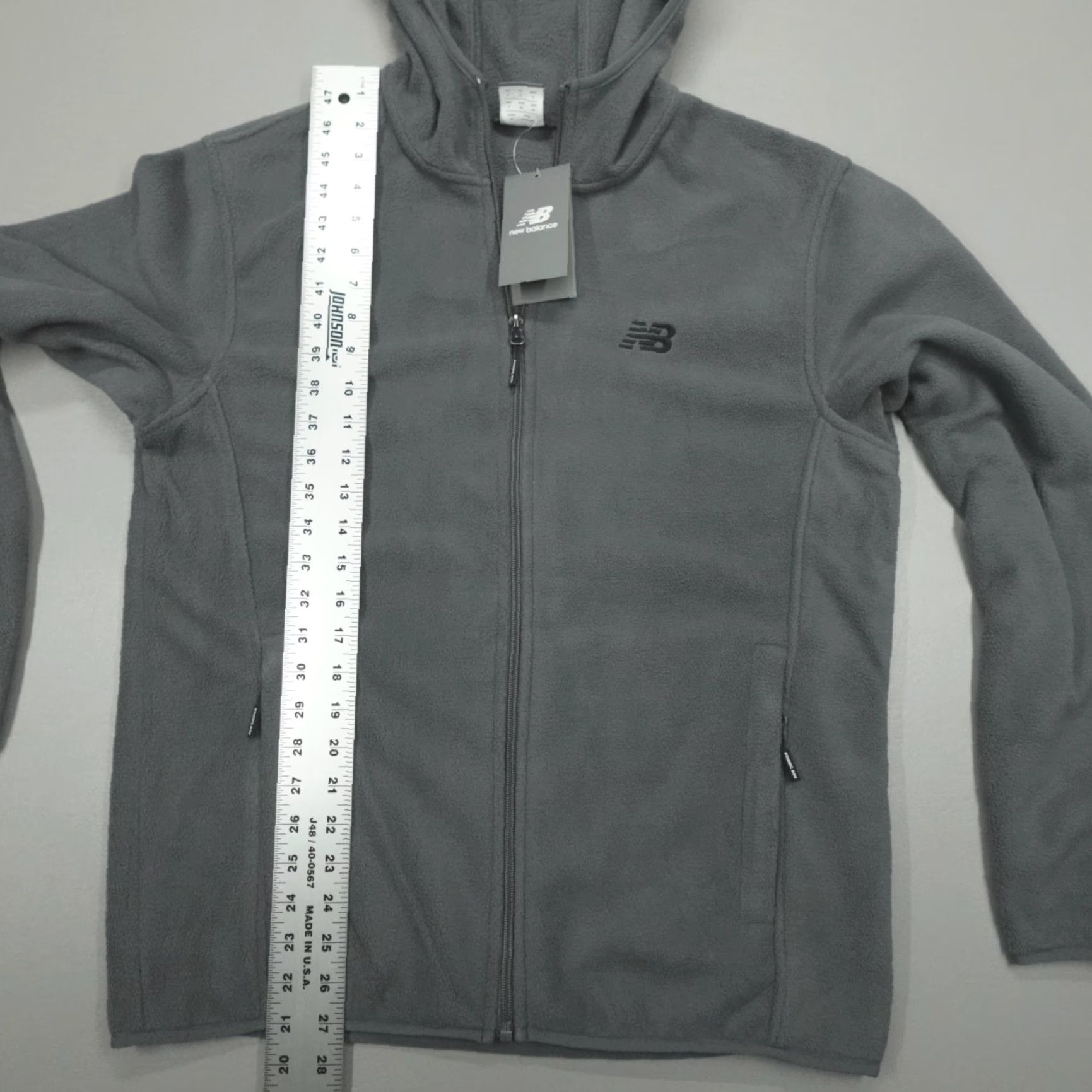 New Balance New Balance Hoodie Full Zip Jacket Men S Fleece Hooded Grey Relaxed Zip Jacket Size US S / EU 44-46 / 1 - 7 Thumbnail