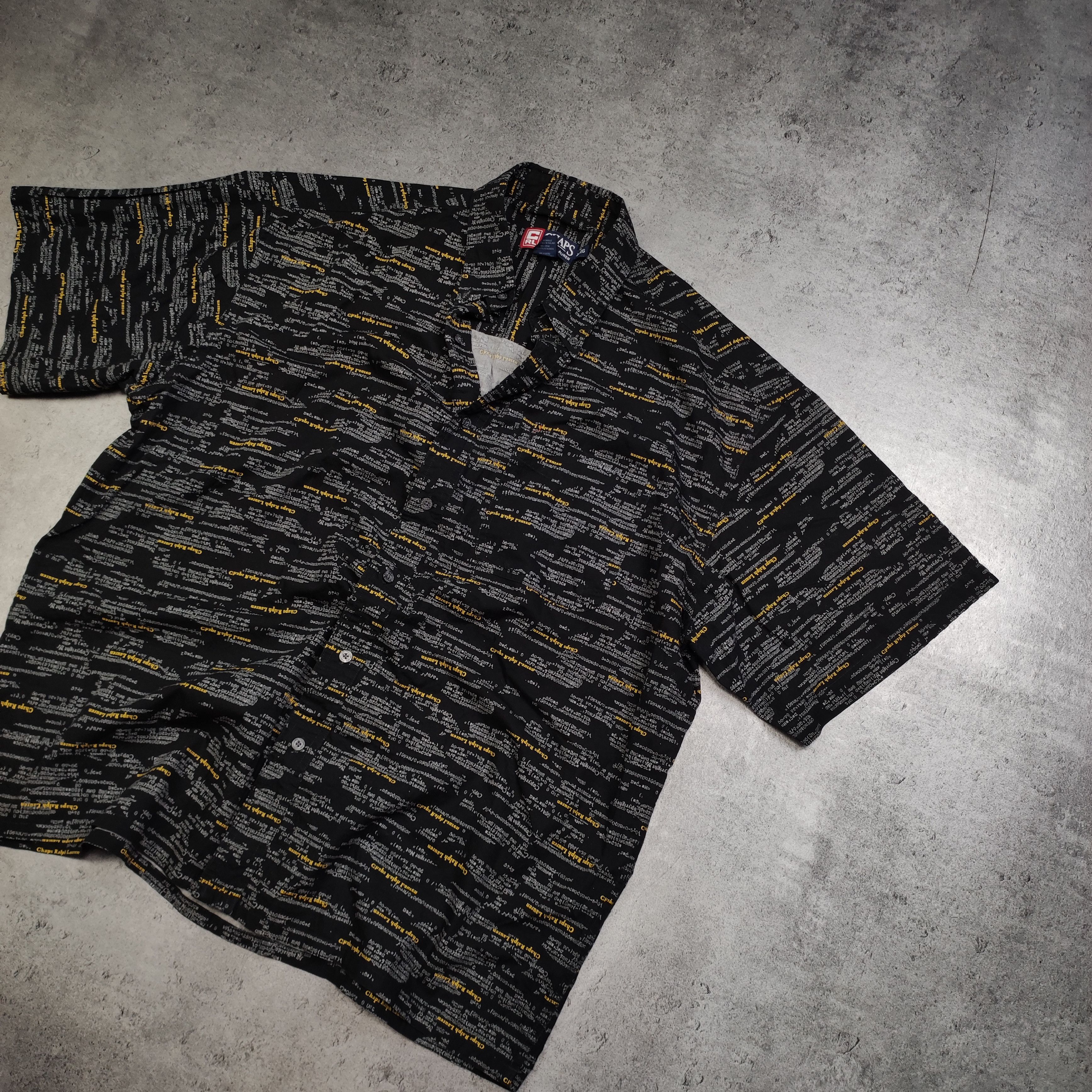 Chaps Ralph Lauren × Polo Ralph Lauren × Vintage Vintage 90s RARE Chaps Polo Ralph Lauren Bowling Shirt Size US XL / EU 56 / 4 - 2 Thumbnail