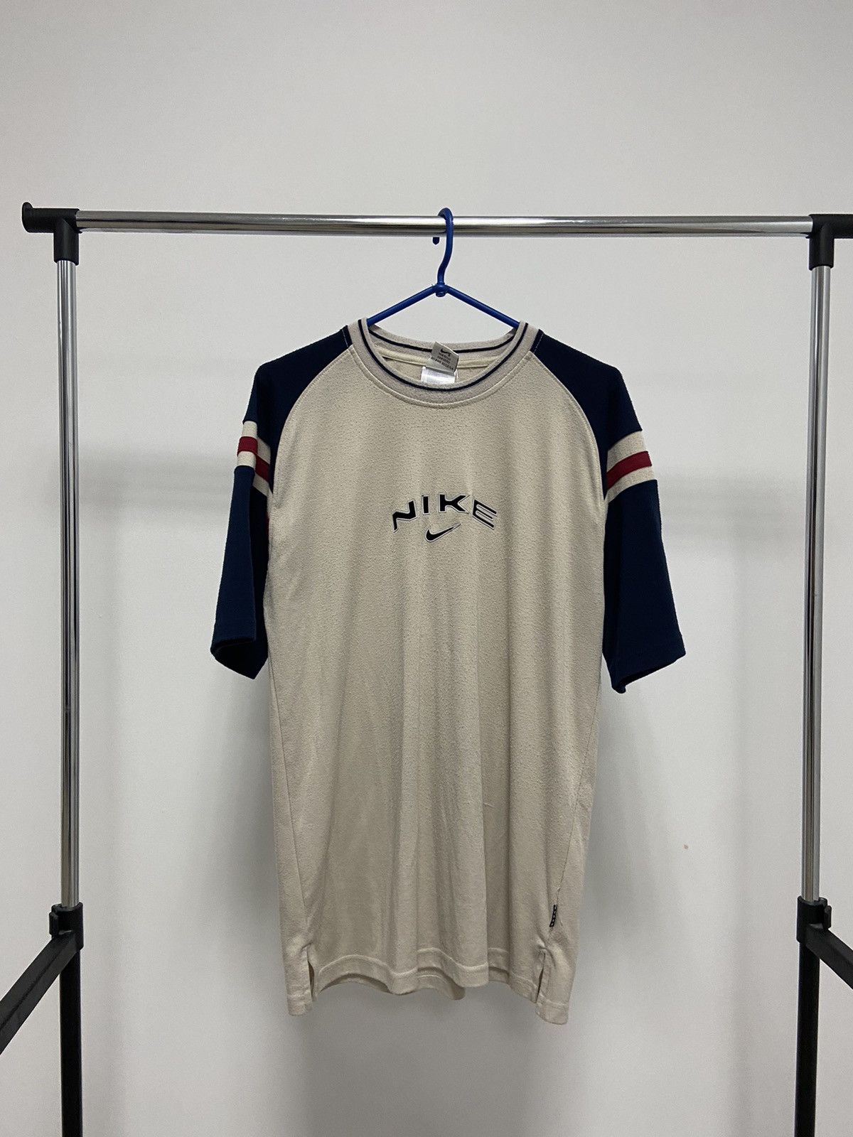 Nike × Vintage Nike T Shirt Vintage Big Logo Spell Out Y2K Size US L / EU 52-54 / 3 - 1 Thumbnail