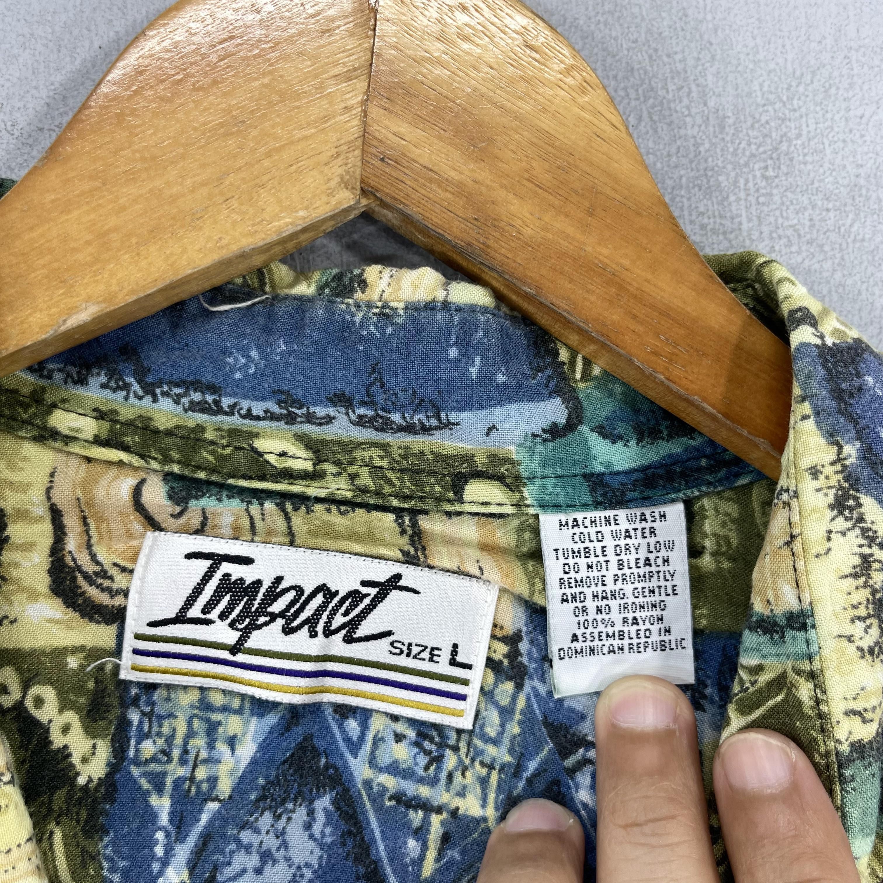 Designer × Vintage Vintage Baroque Abstract Pop Art Psychobilly Artwork Shirt Size US L / EU 52-54 / 3 - 5 Thumbnail