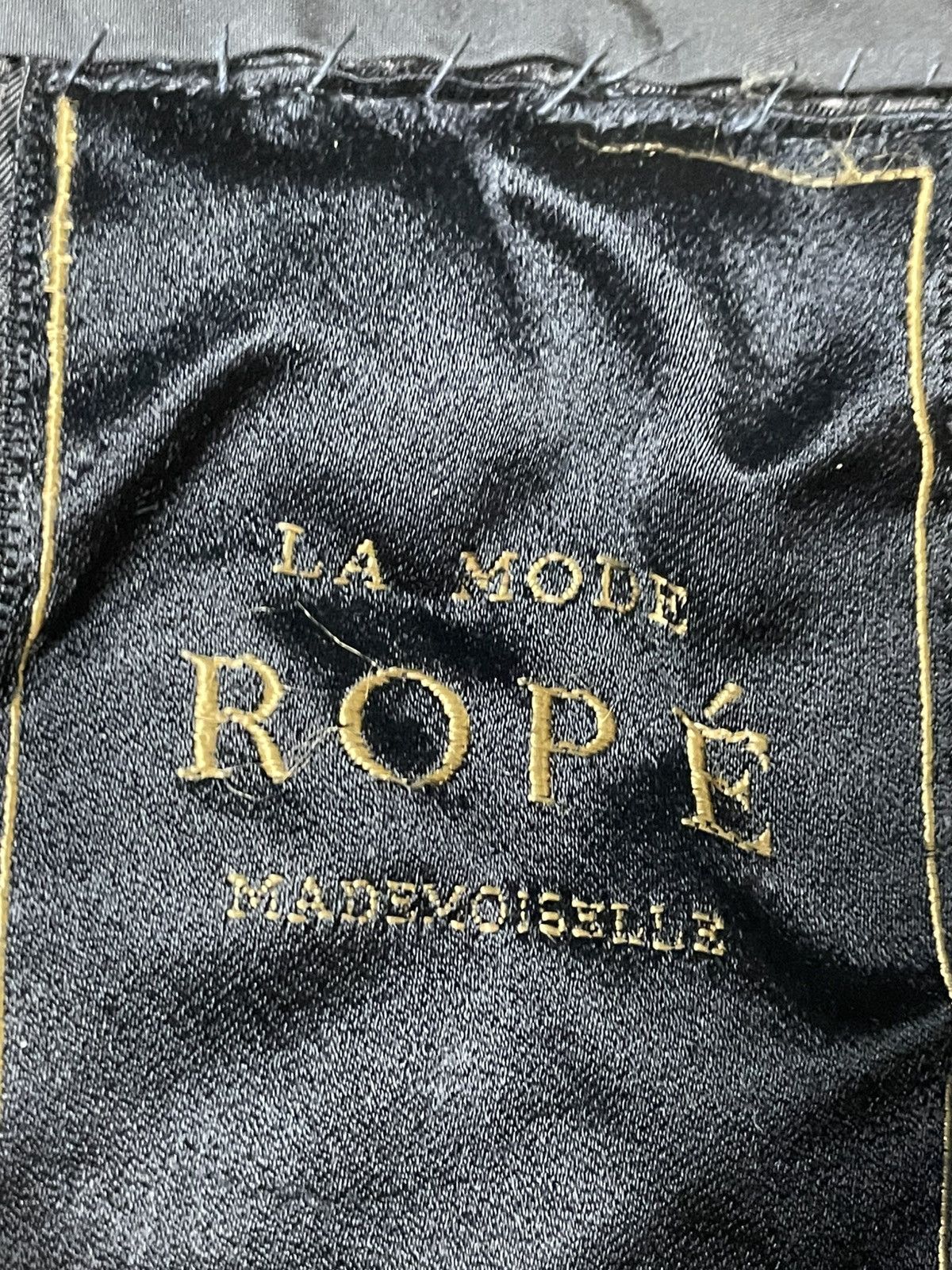 Japanese Brand × Vintage La Mode ROPÉ Leather Varsity Jacket (98) Size US XS / EU 42 / 0 - 9 Thumbnail
