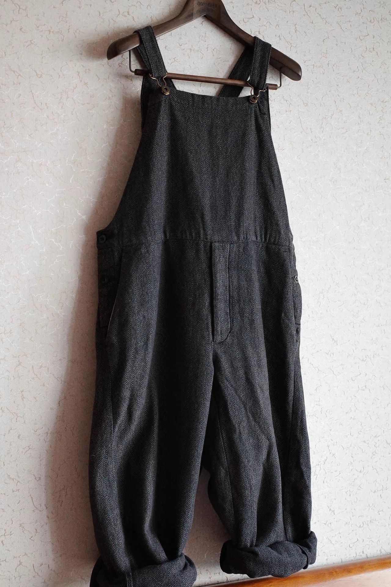 Garment Reproduction of Workers GRoW 00s Thick Cotton Herringbone Overalls Size US 32 / EU 48 - 2 Thumbnail