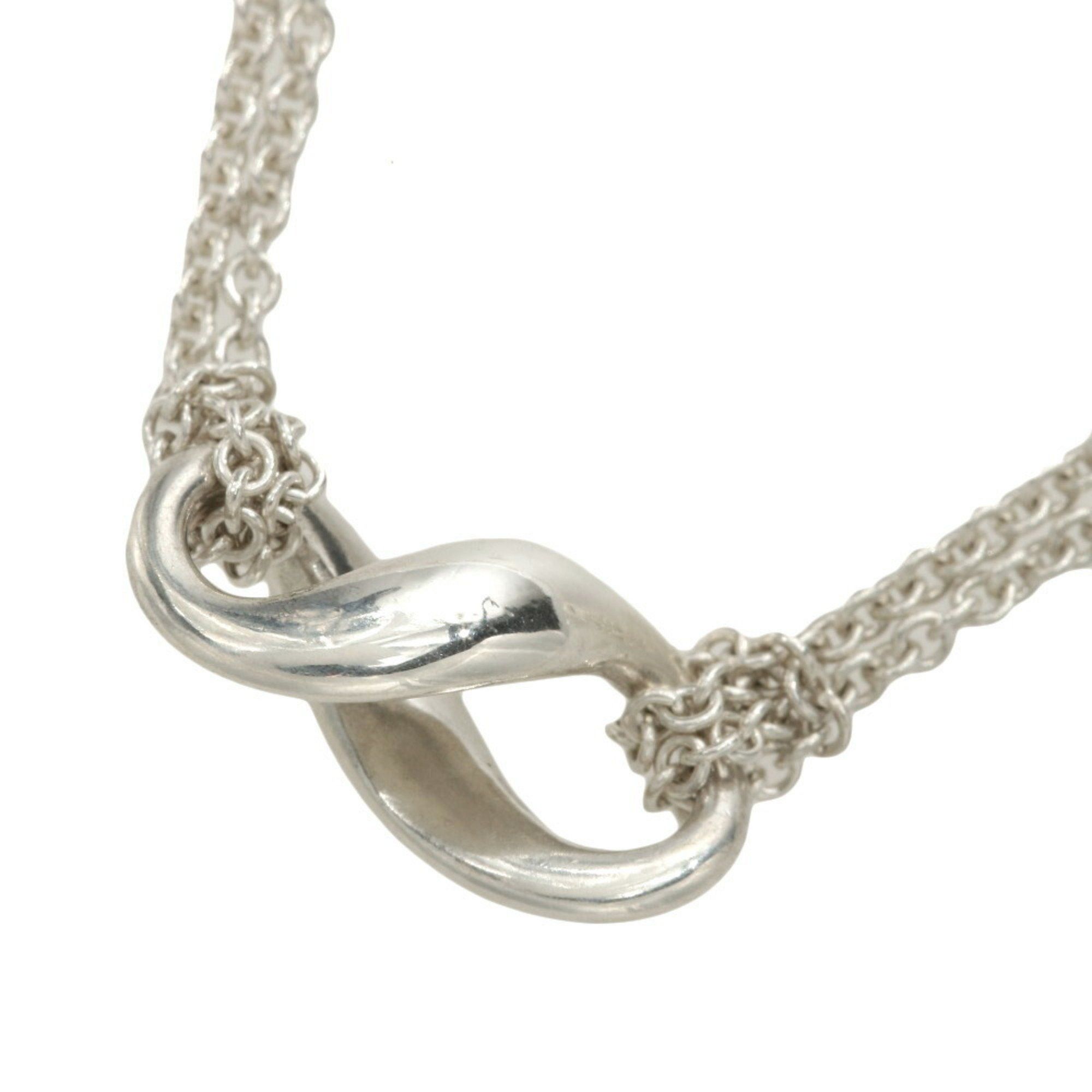 Like new Tiffany Infinity Double Chain Pendant Necklace