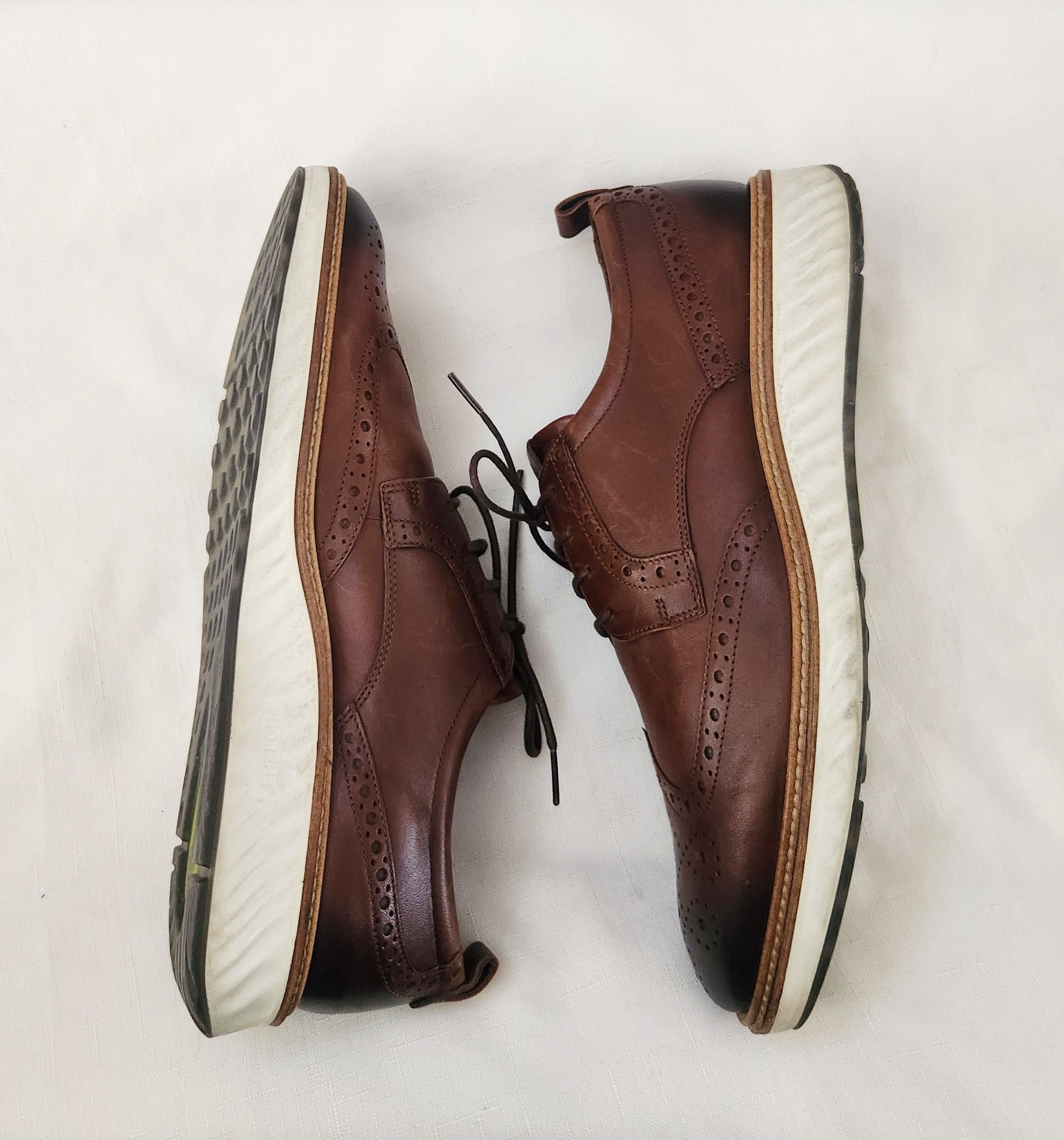 Ecco Ecco Men's St1 Hybrid Brogue Oxford elegant shoes Cognac 45 Size US 11.5 / EU 44-45 - 4 Thumbnail