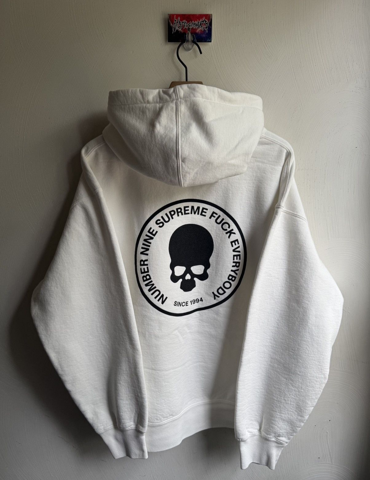 Number (N)ine × Supreme Supreme Number (N)ine Hoodie White Size US XL / EU 56 / 4 - 3 Thumbnail
