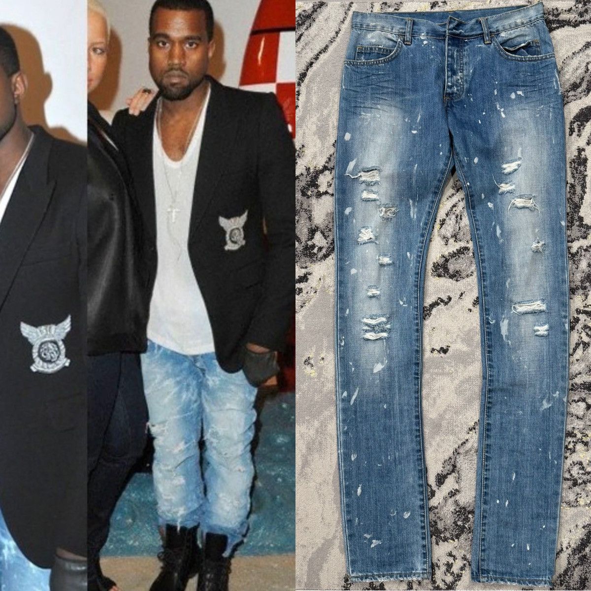 Balmain Balmain by Decarnin SS10 6 Pocket Destroyed Denim Size US 30 / EU 46 - 1 Thumbnail
