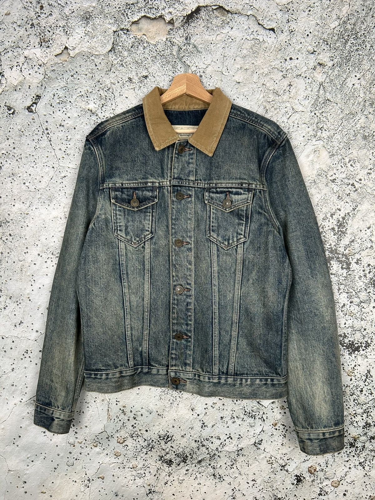 Allsaints Allsaints Japanese Fabric Denim Jacket Avant Garde Grunge Size US L / EU 52-54 / 3 - 1 Thumbnail