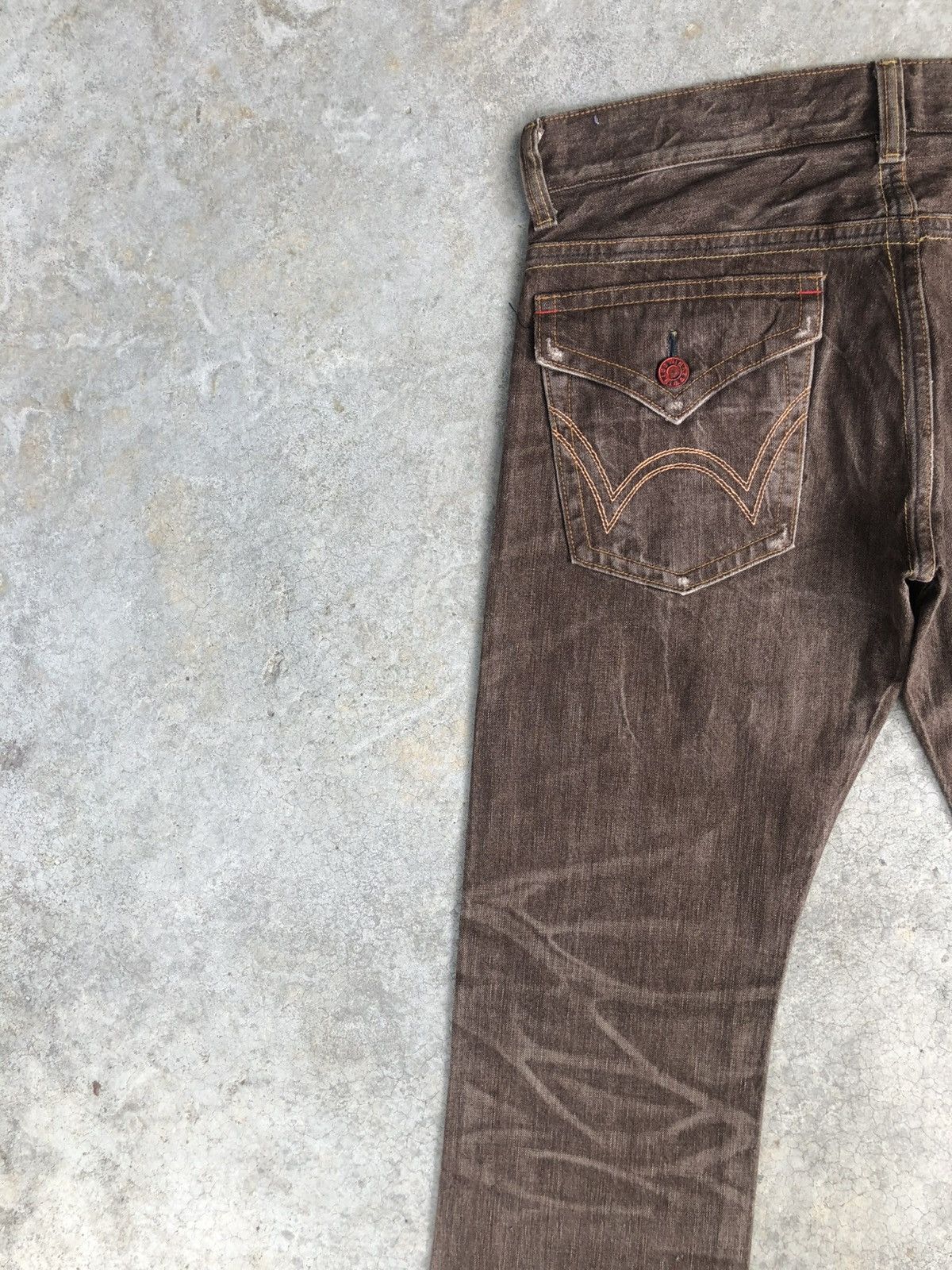 If Six Was Nine Japanese Edwin Flared Jeans Distressed Jeans Size US 34 / EU 50 - 9 Thumbnail