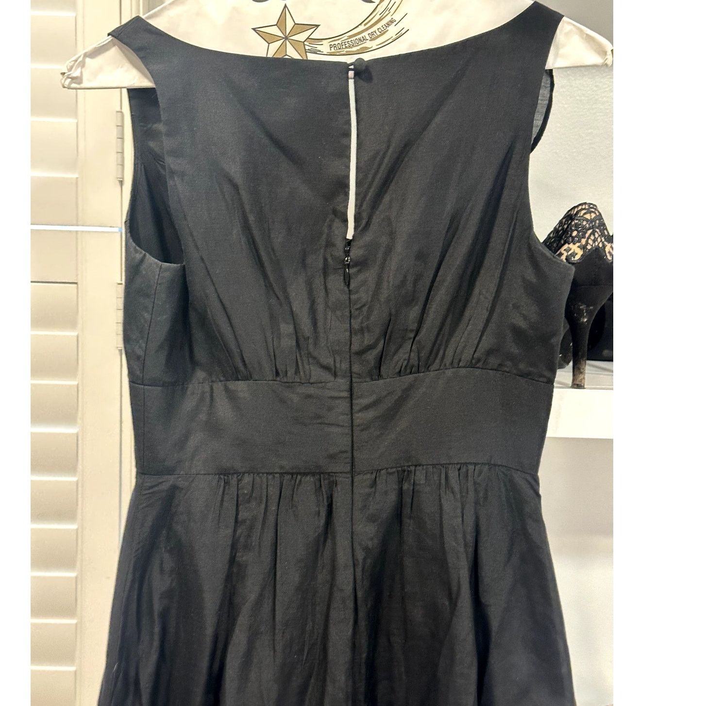 White House Black Market White House Black Market Black Fit Flare Sleeveless Dress 00 Size XXS / US 00 / IT 34 - 5 Thumbnail